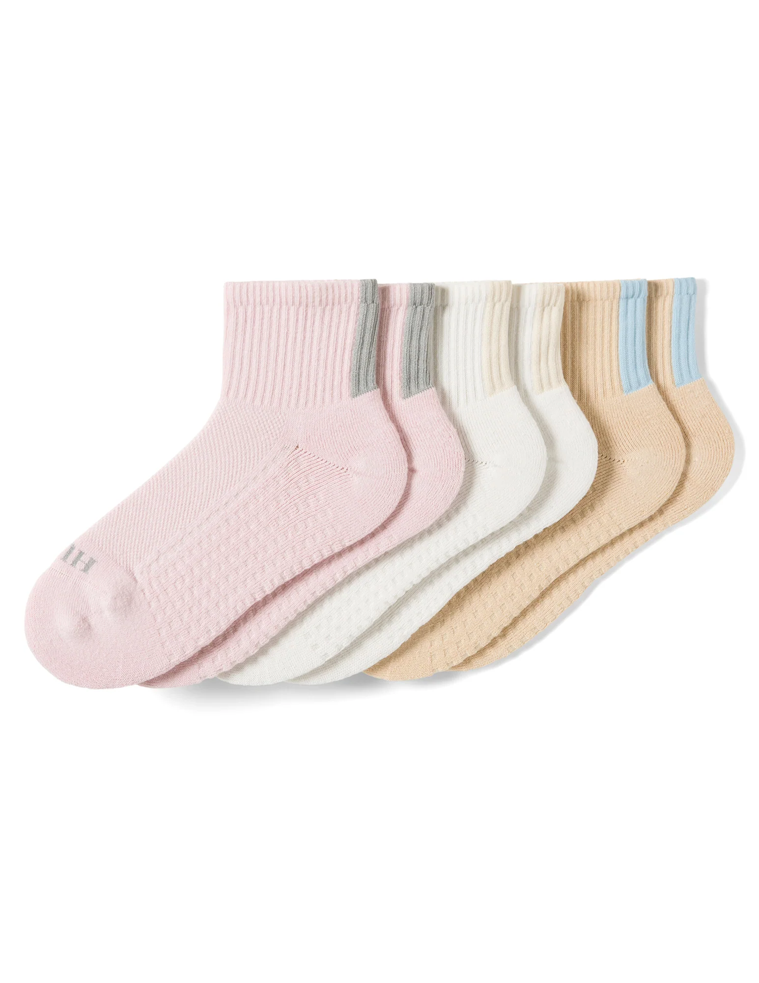 Air Cushion Mini Crew Top Socks 3 Pair Pack