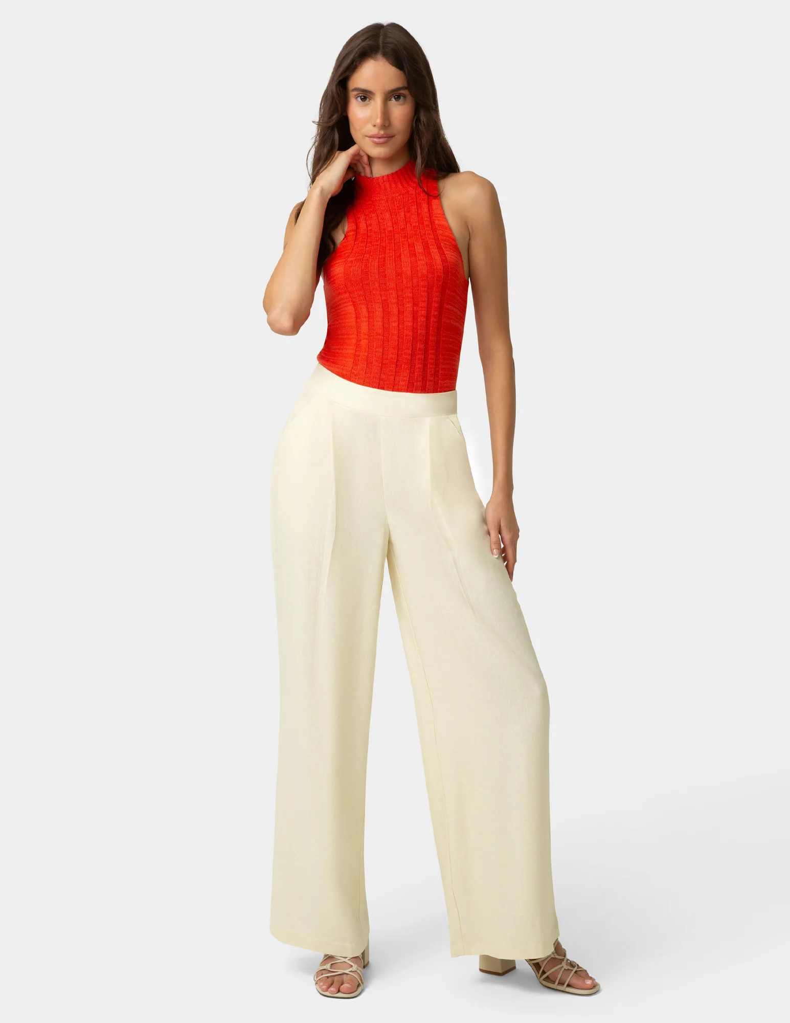 Coastal Linen Palazzo Pant - Image 2