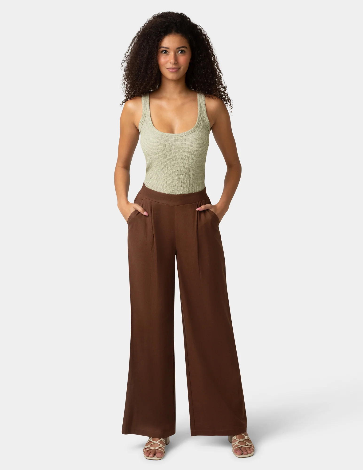 Coastal Linen Palazzo Pant - Image 2