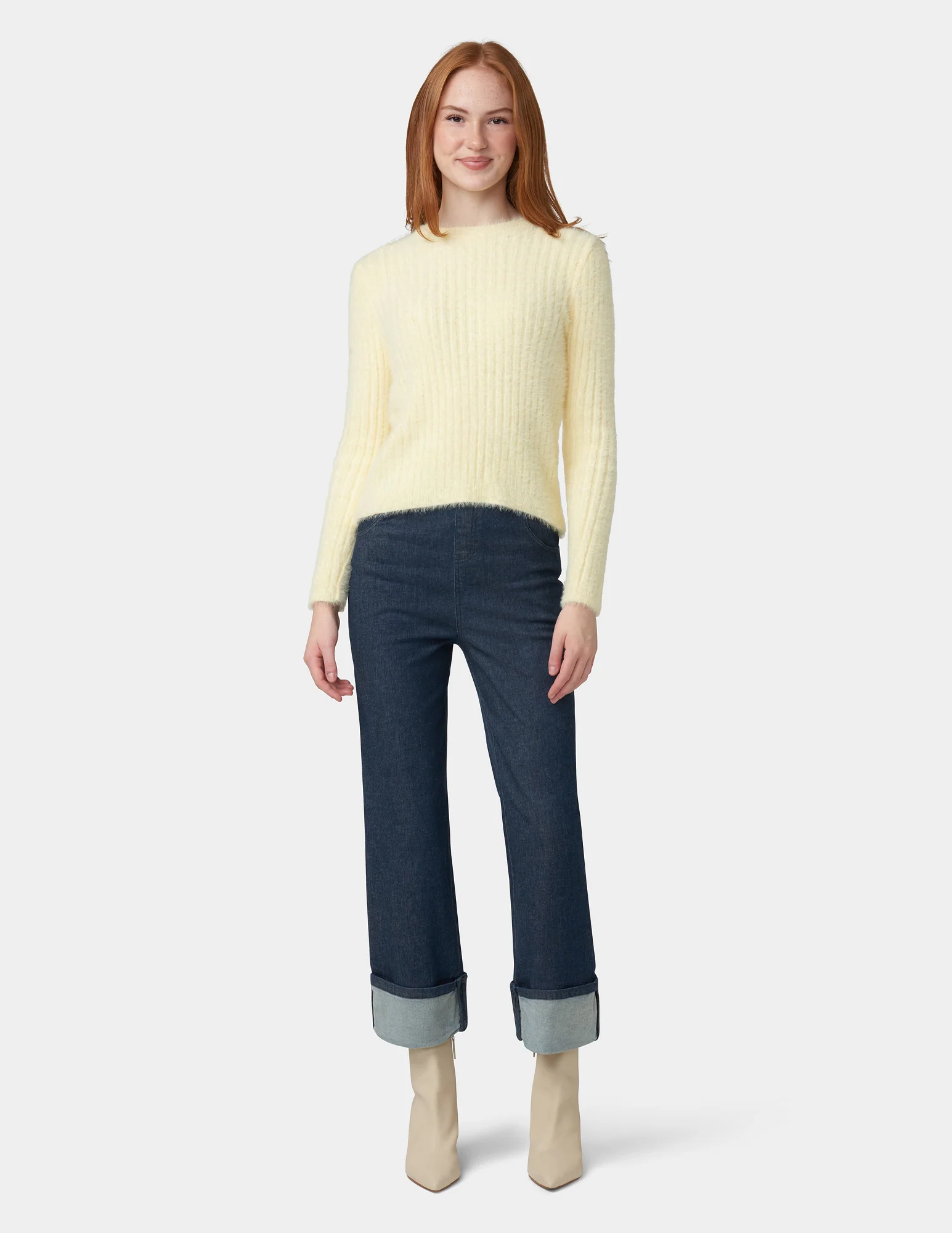 Cuffed Denim Skimmer - Image 5