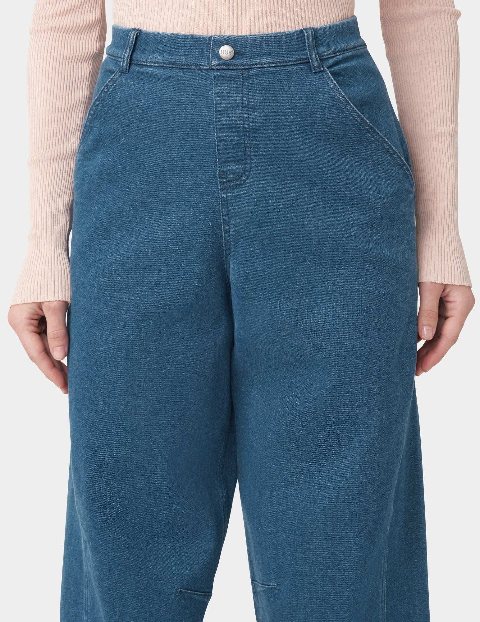 Denim Barrel Leg Skimmer - Image 5