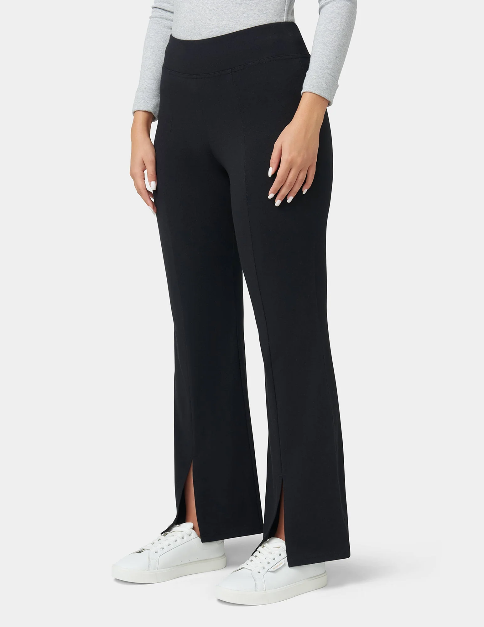 Front Slit Cotton Yoga Pants - Image 4