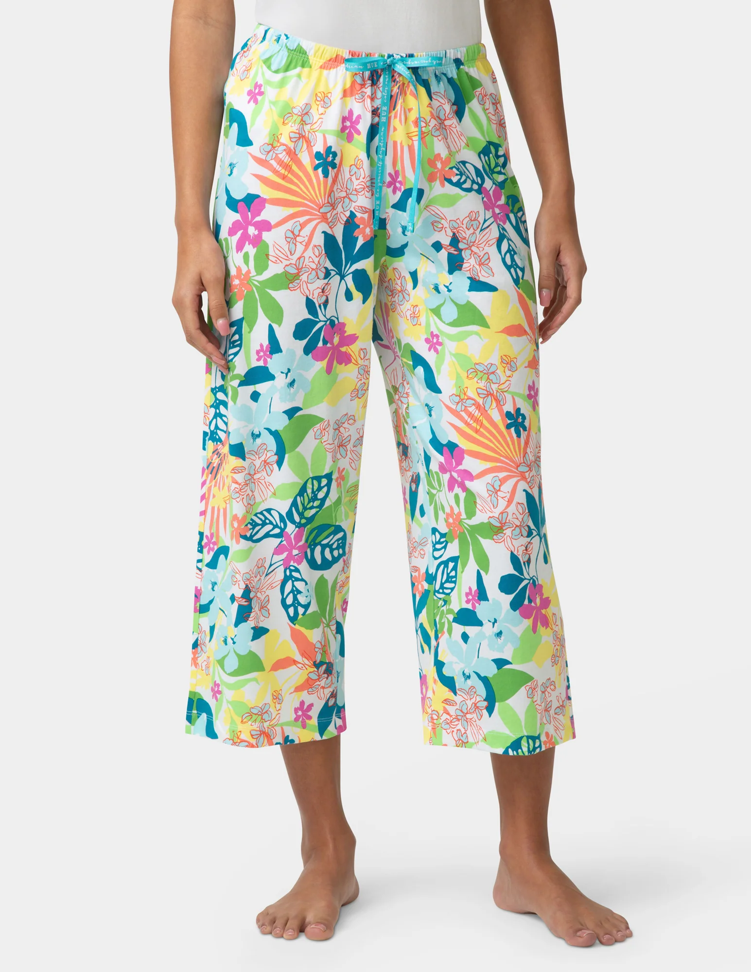 Fun Time Floral PJ Capri