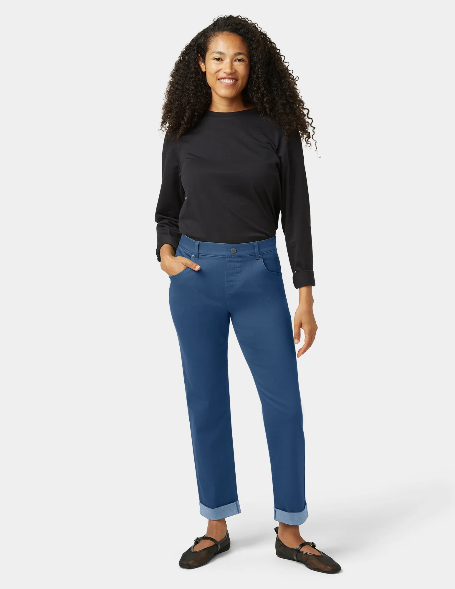 Girlfriend Mid-Rise Denim Pant - Image 2