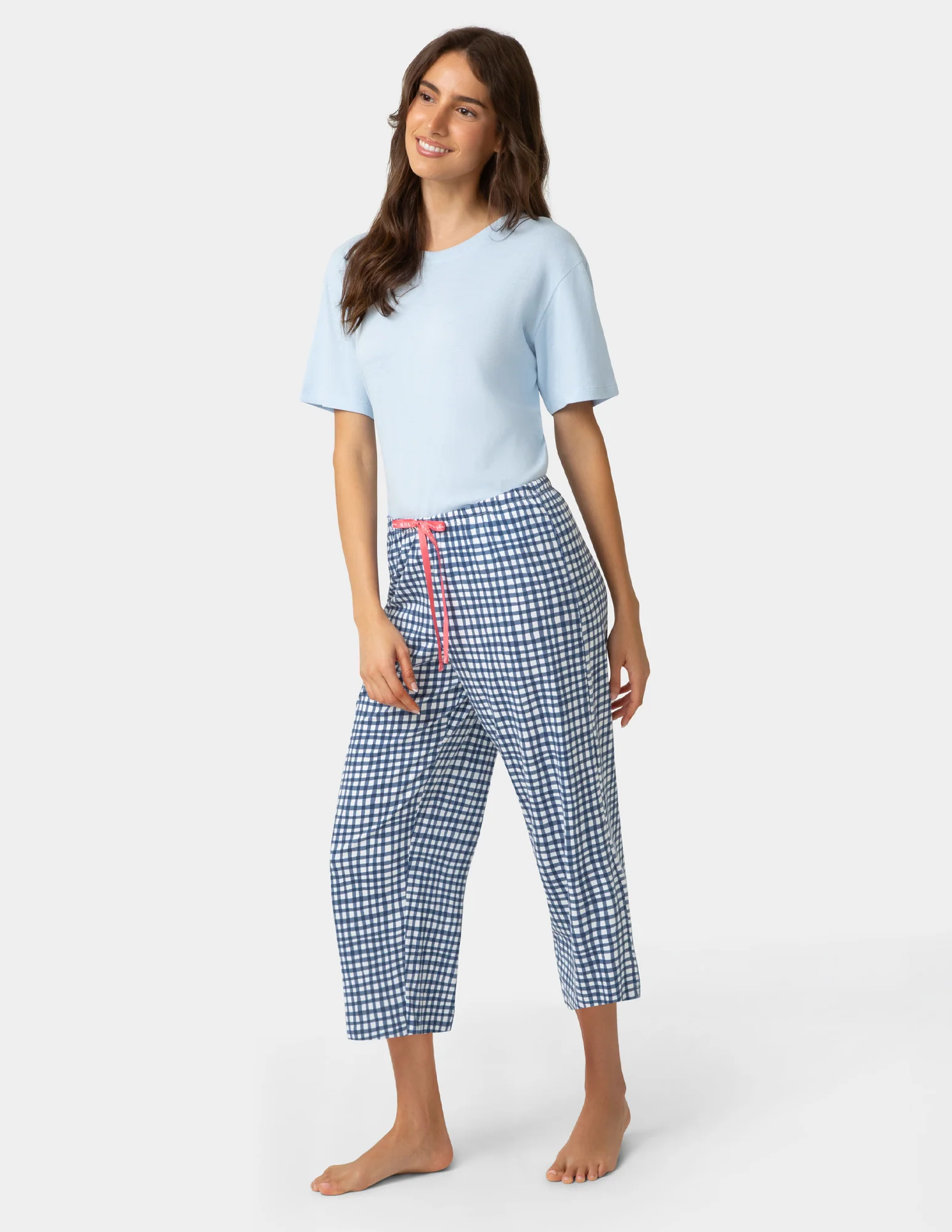 Good Time Gingham PJ Capri - Image 5