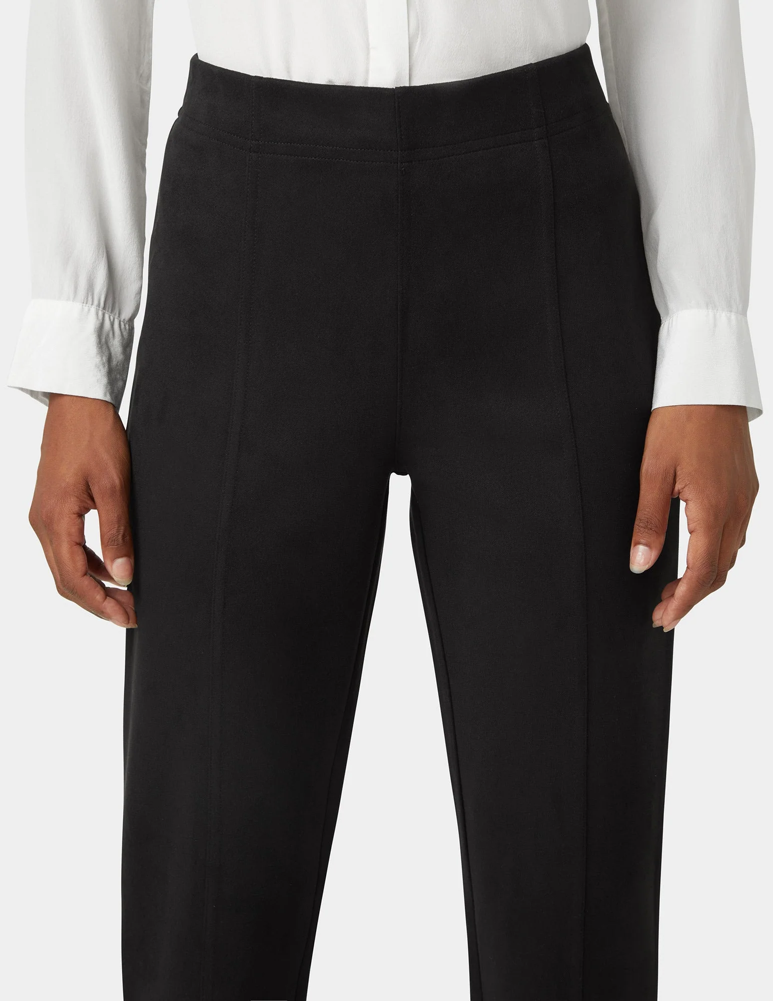 Hi-Rise Suede Straight Legging - Image 4