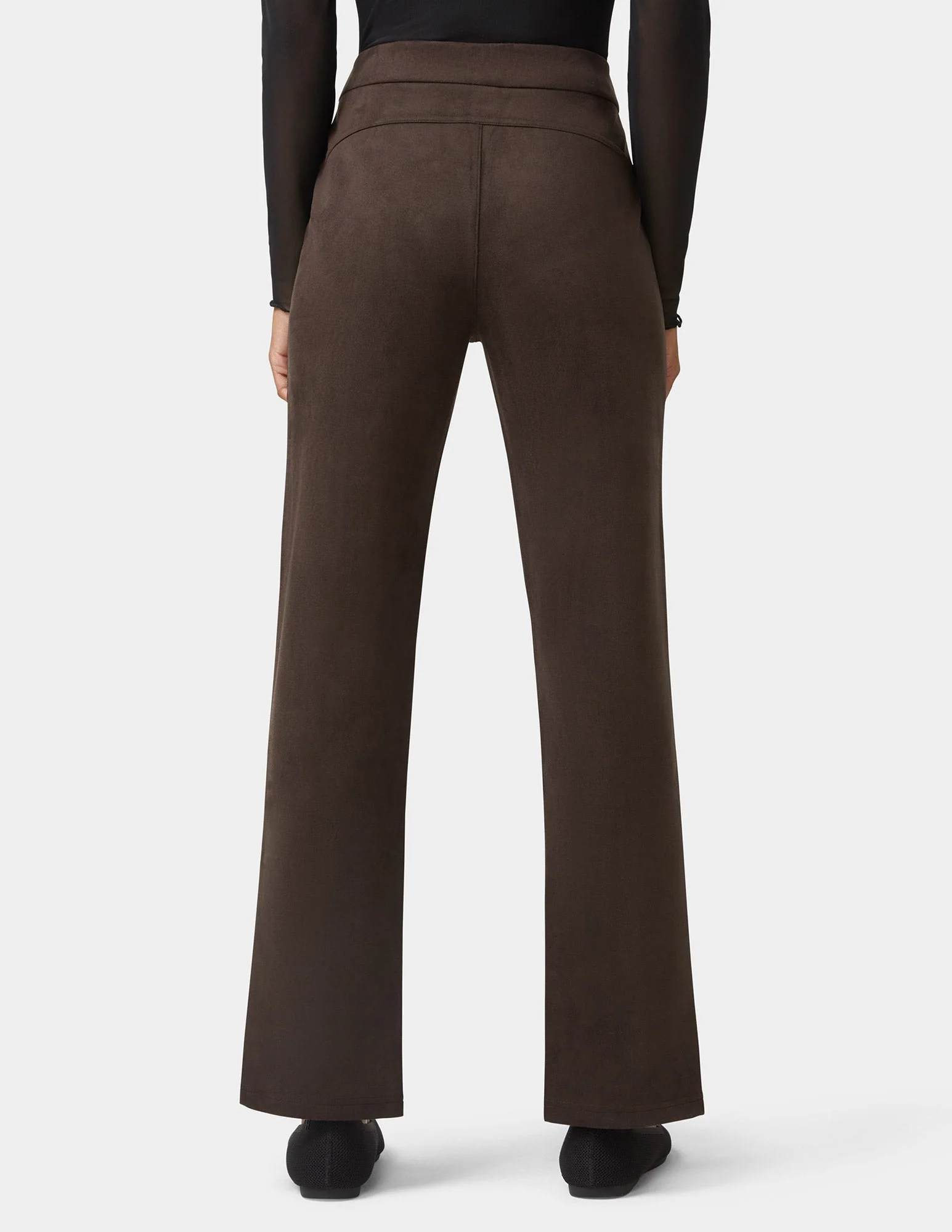 Hi-Rise Suede Straight Legging - Image 3