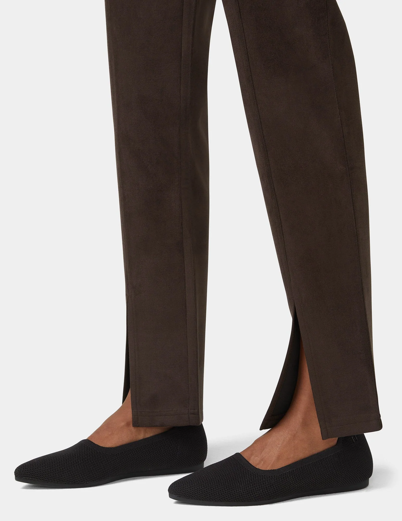 Hi-Rise Suede Straight Legging - Image 6