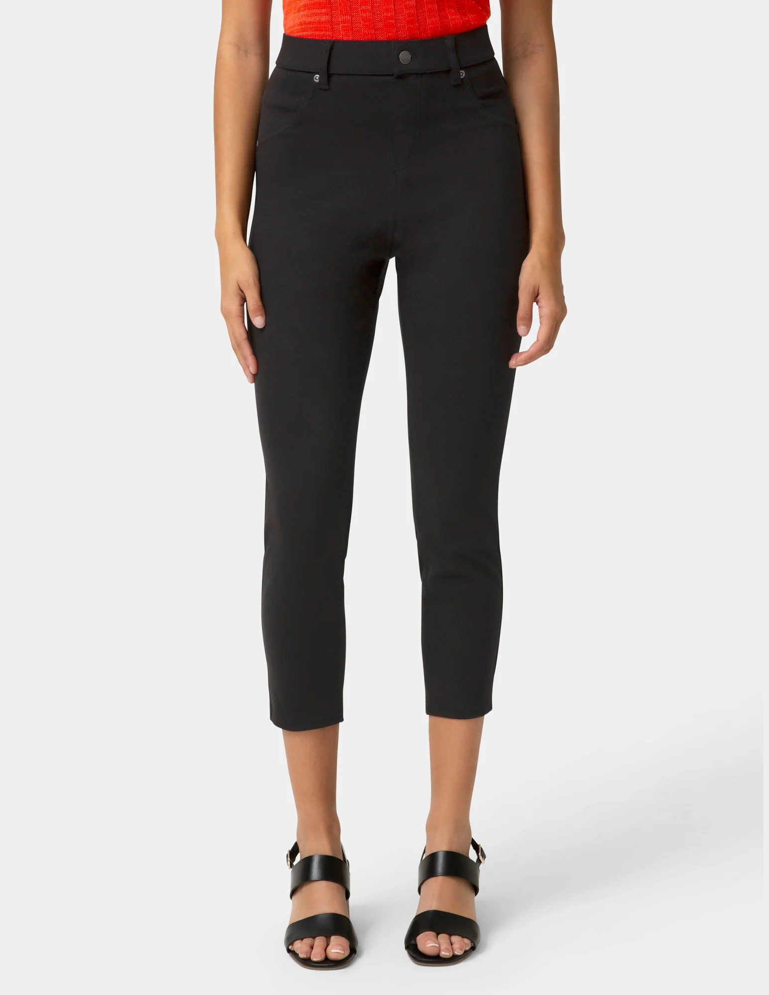 Hi-Rise Ultra Soft Denim Capri Legging