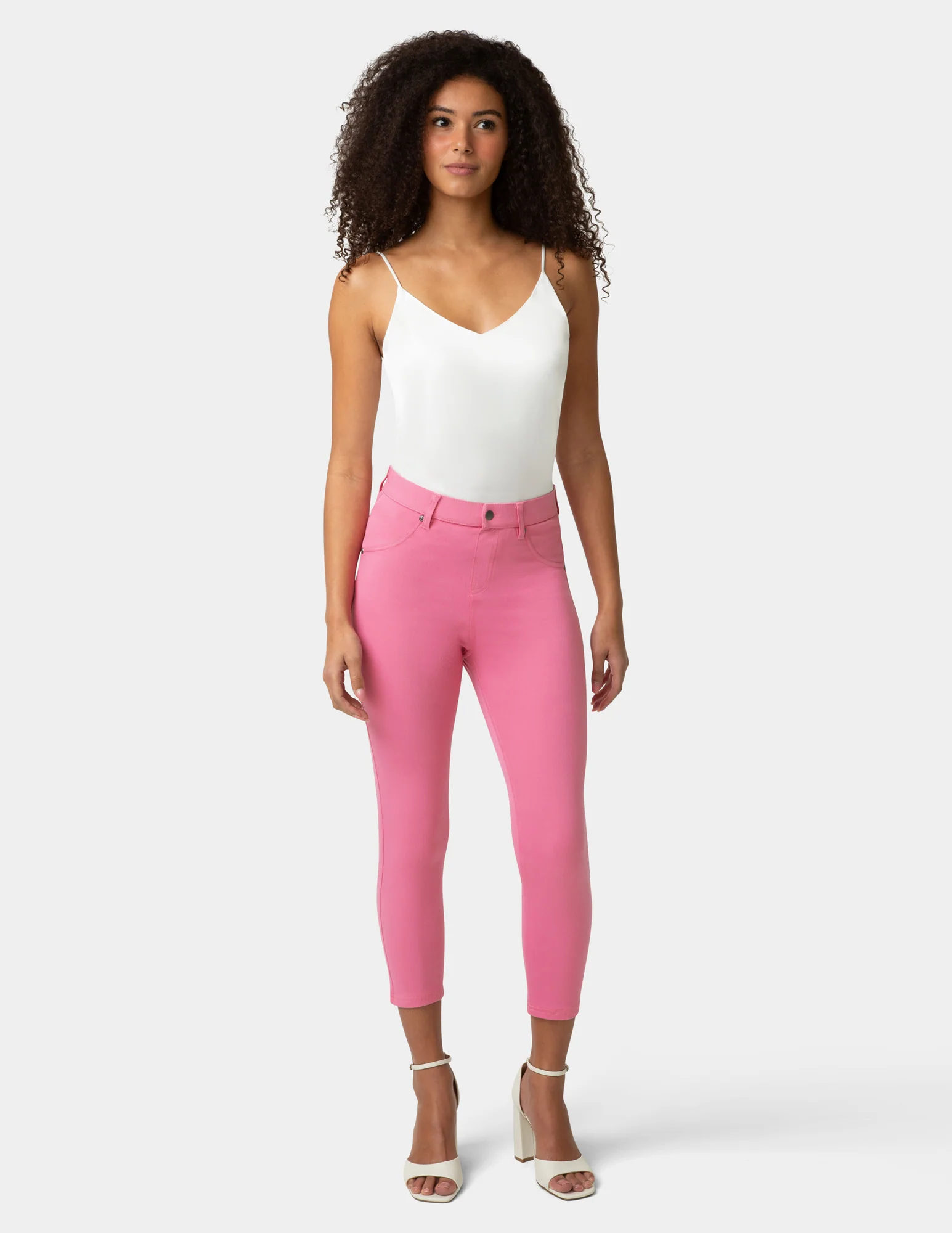 Hi-Rise Ultra Soft Denim Capri Legging - Image 2