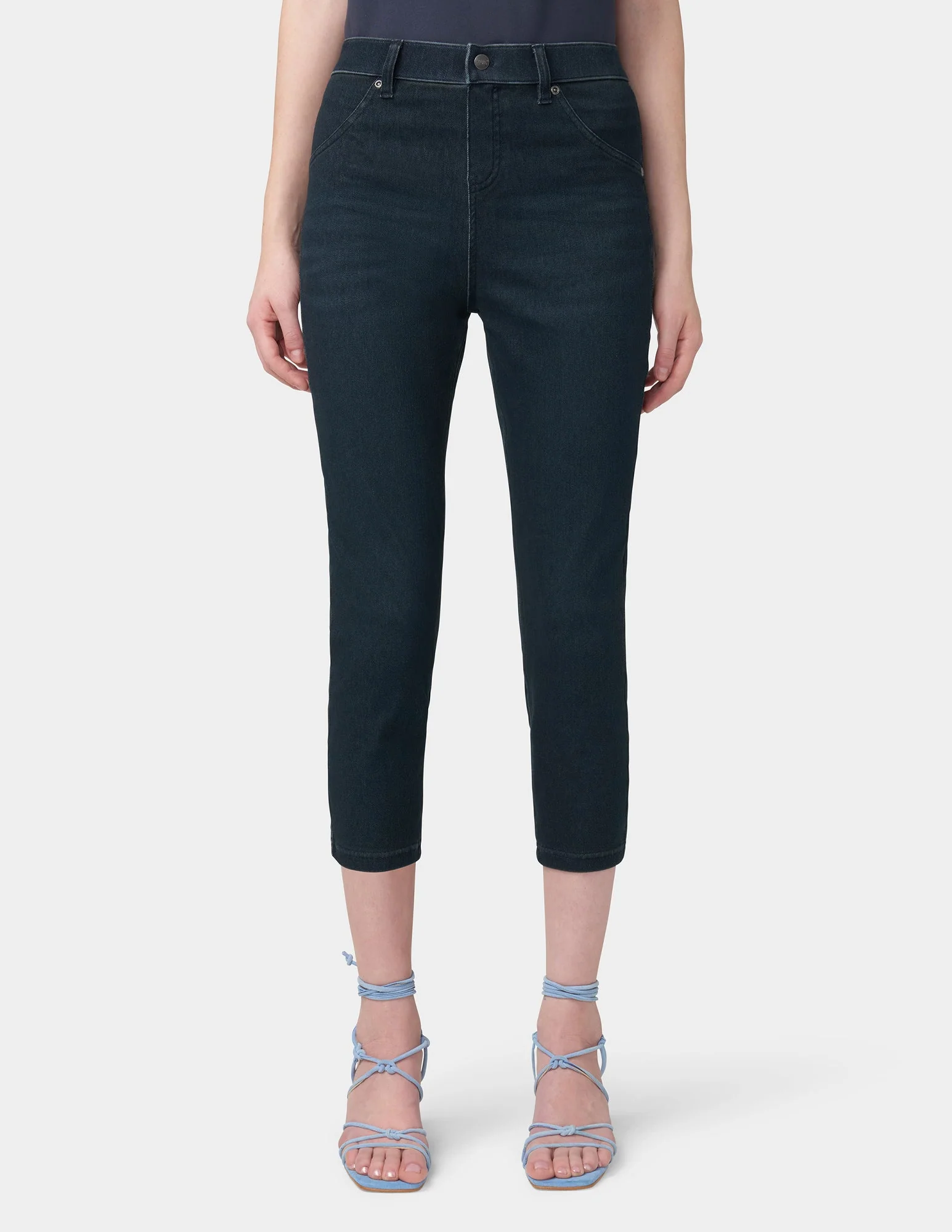 Hi-Rise Ultra Soft Denim Capri Legging