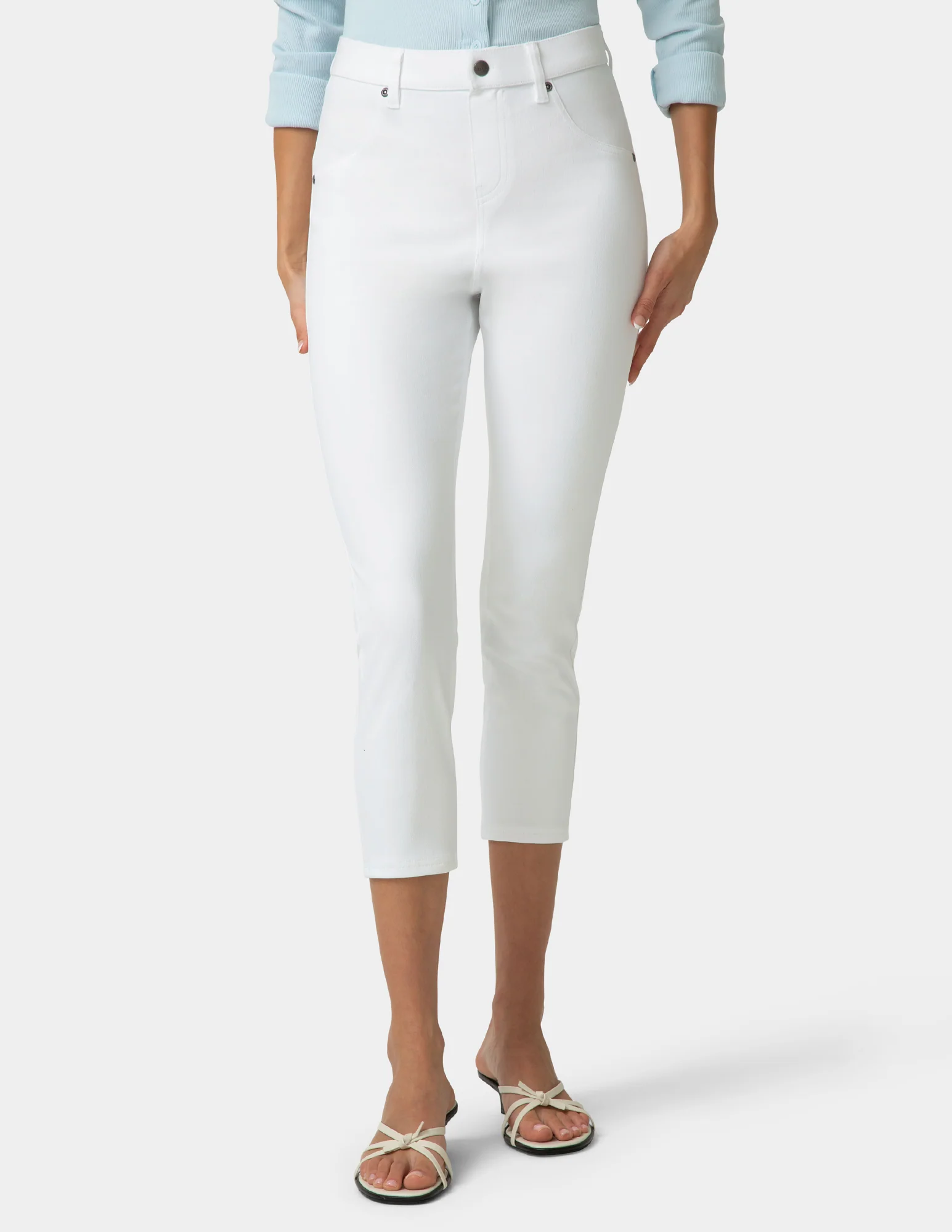 Hi-Rise Ultra Soft Denim Capri Legging