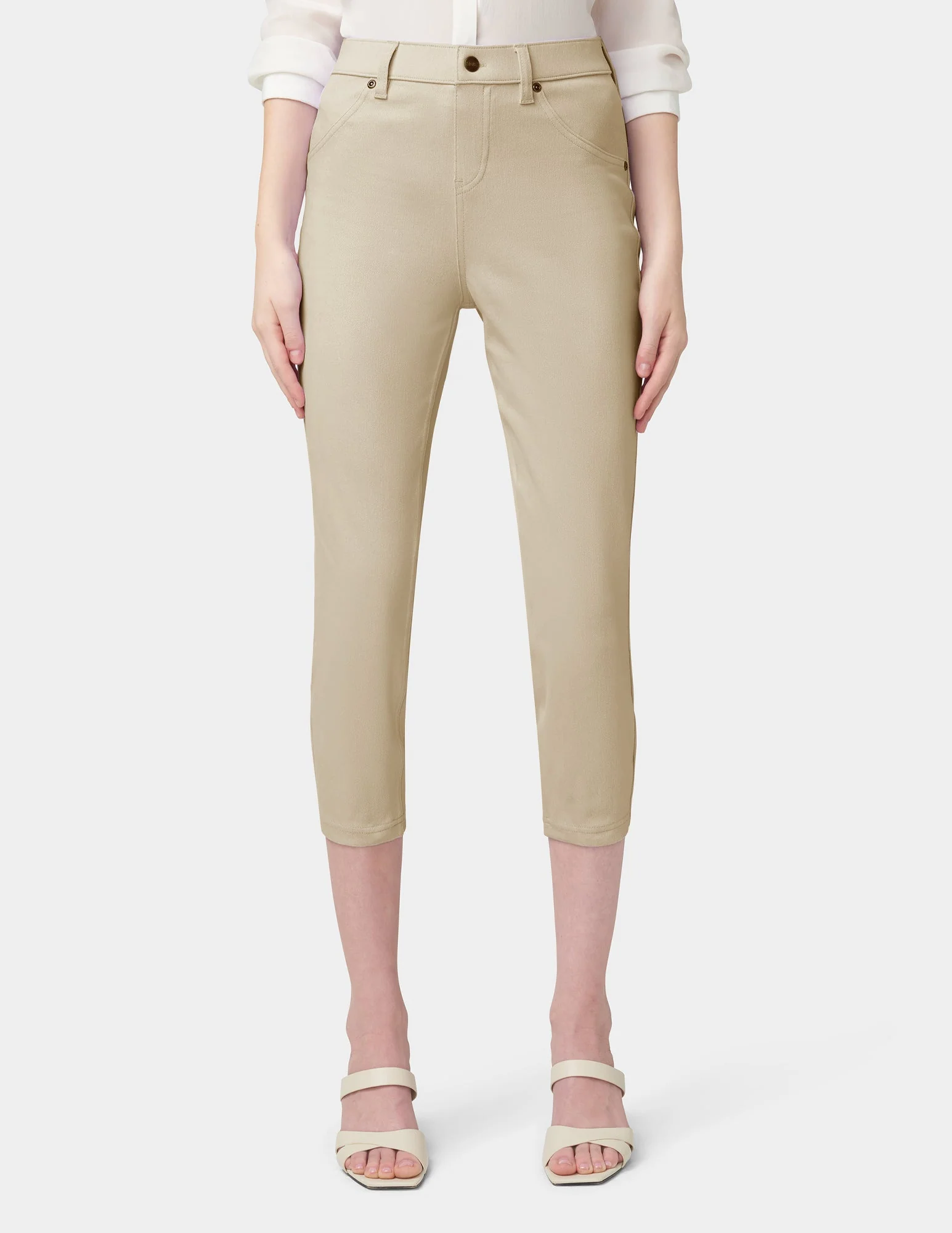 Hi-Rise Ultra Soft Denim Capri Legging