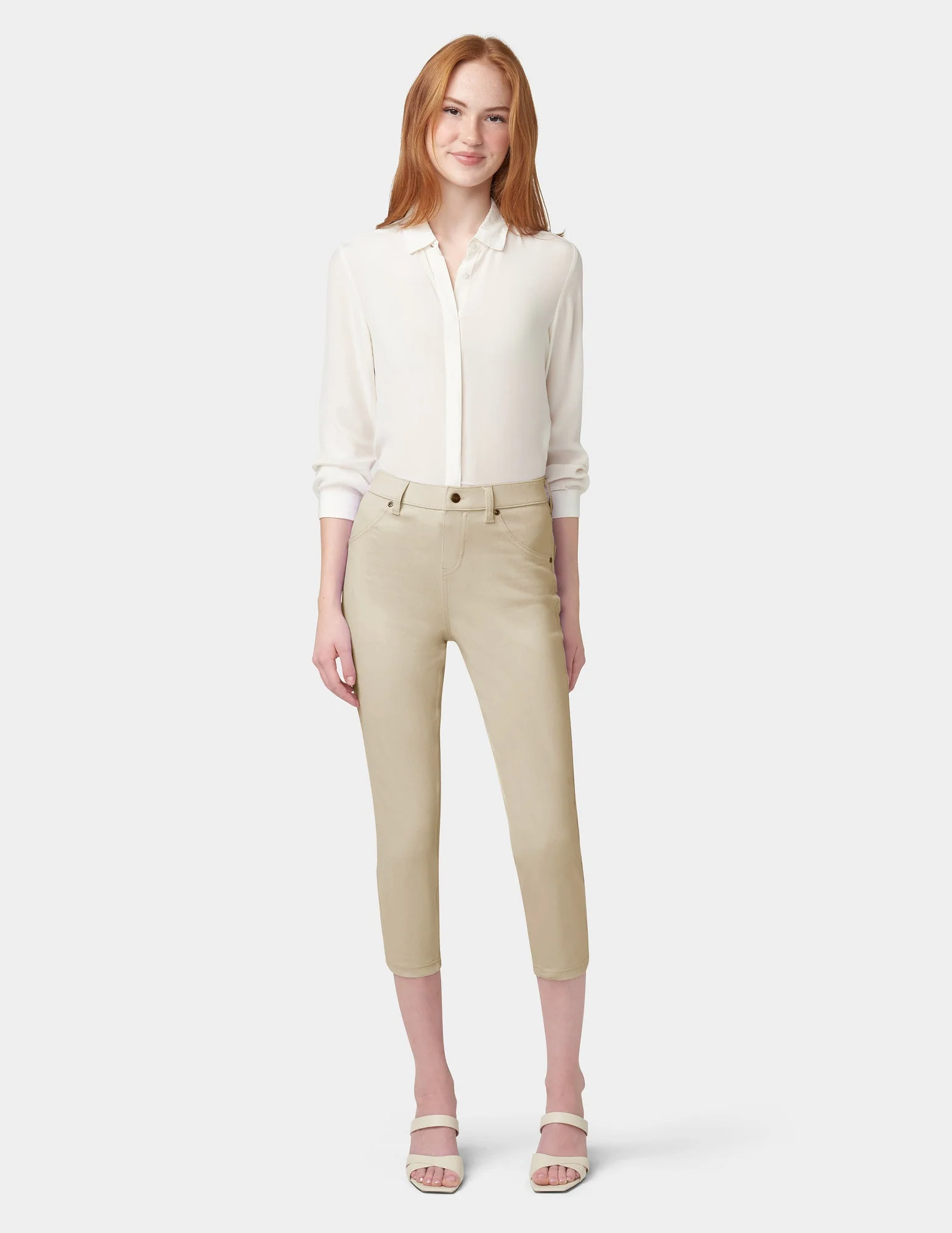 Hi-Rise Ultra Soft Denim Capri Legging - Image 2