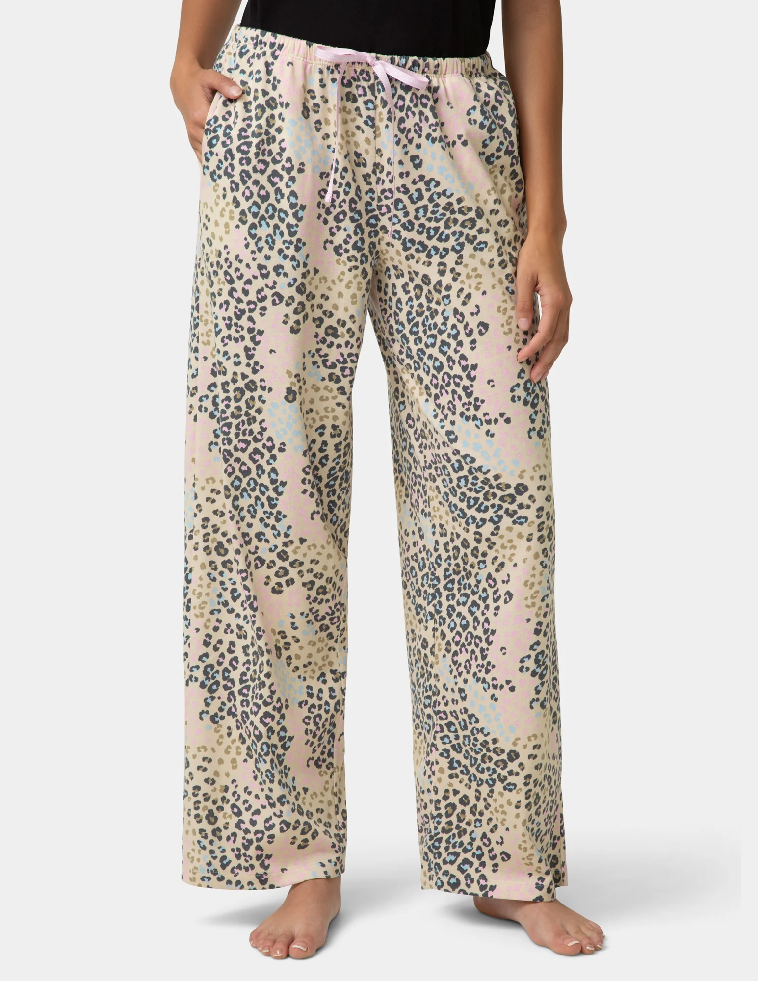 Cotton Candied Lazy Leopard PJ Pant