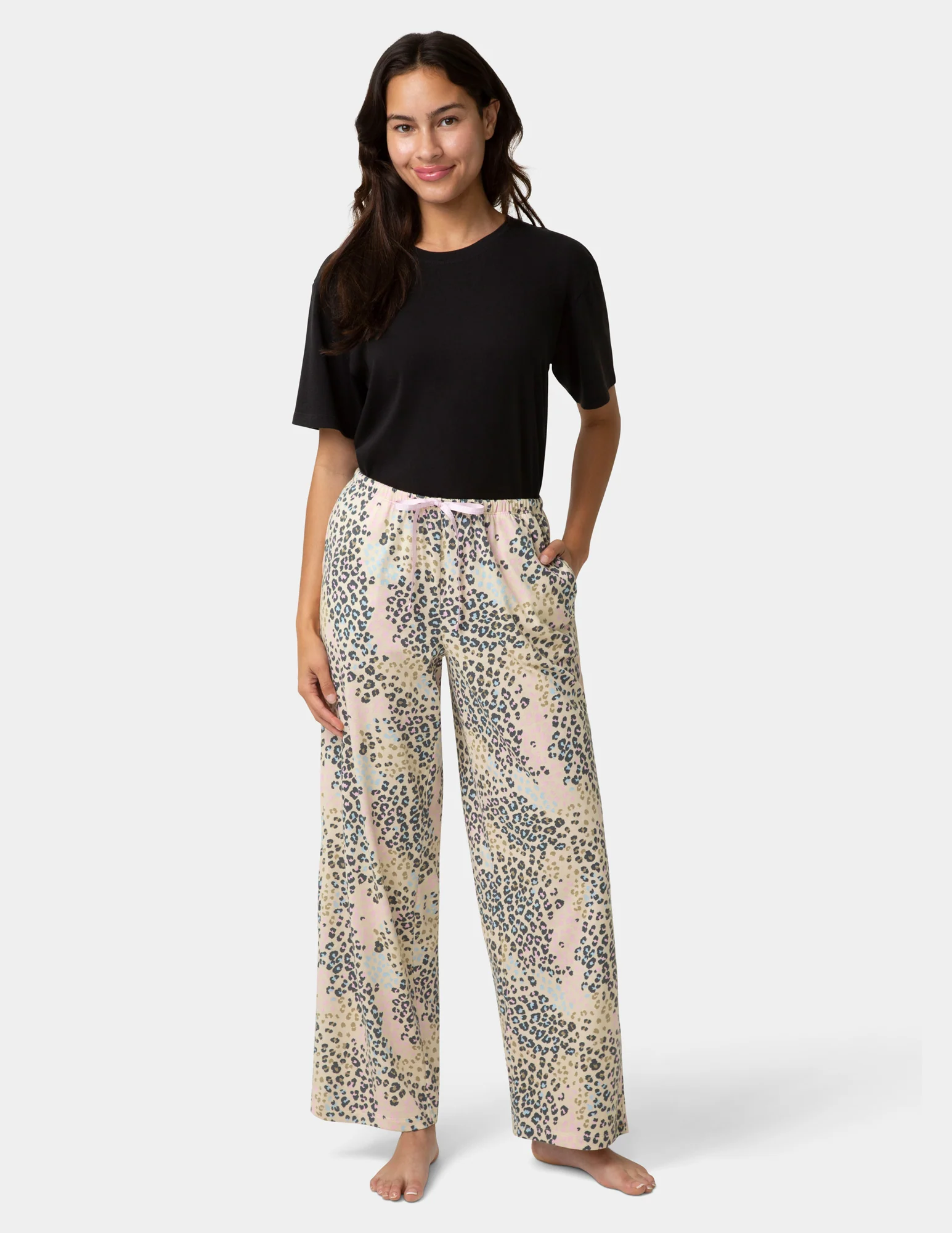 Cotton Candied Lazy Leopard PJ Pant - Image 2