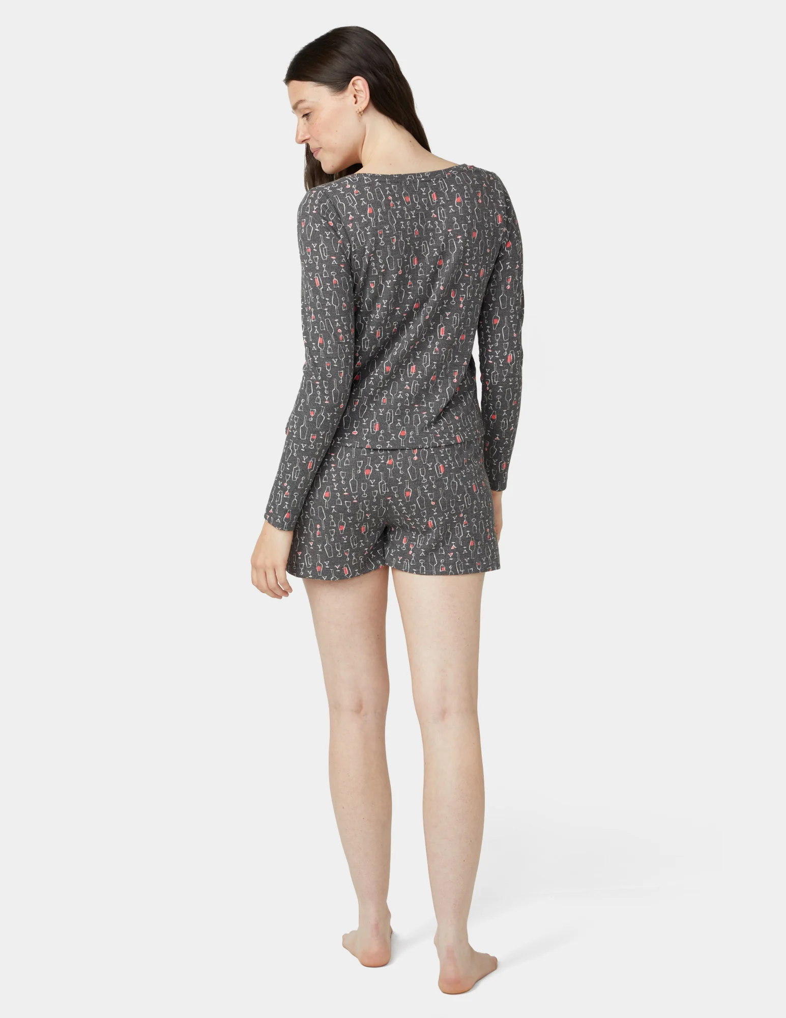 Long Sleeve Waffle Boxer Set - Image 2