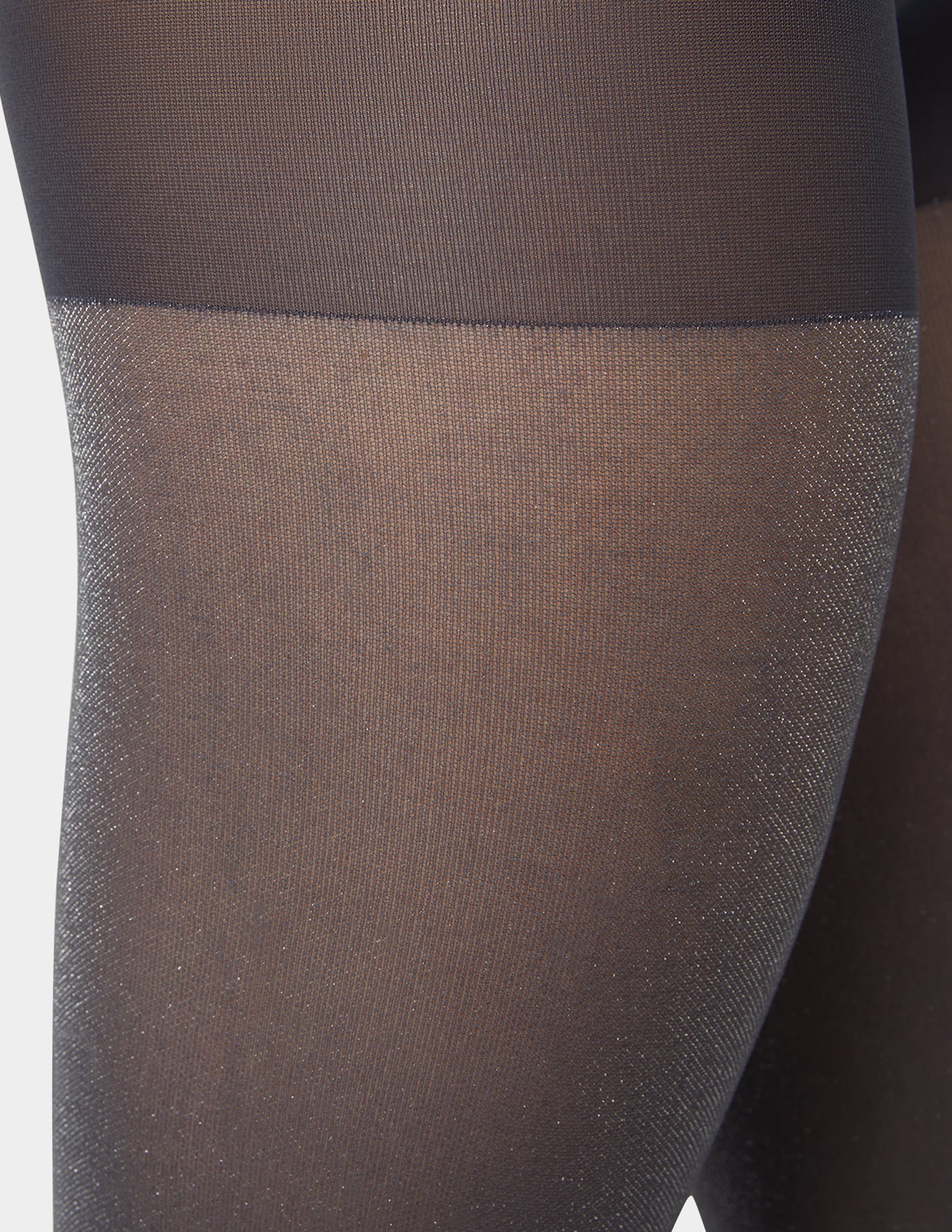 Metallic Opaque Tight With Control Top - Image 3