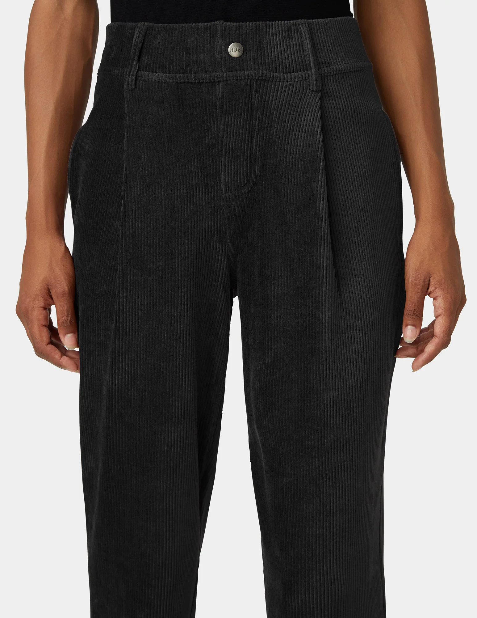 Plush Corduroy Tapered Pants - Image 4