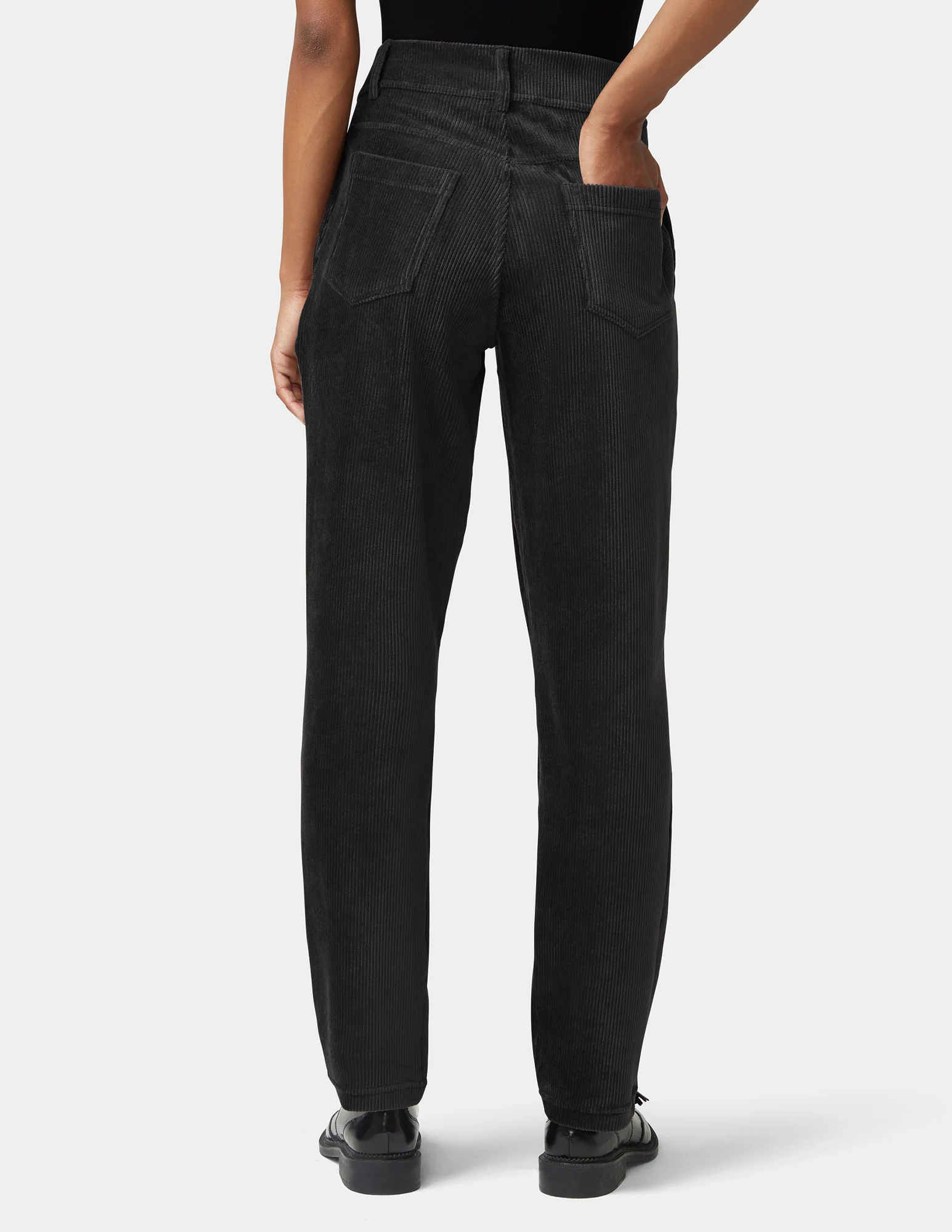 Plush Corduroy Tapered Pants - Image 5