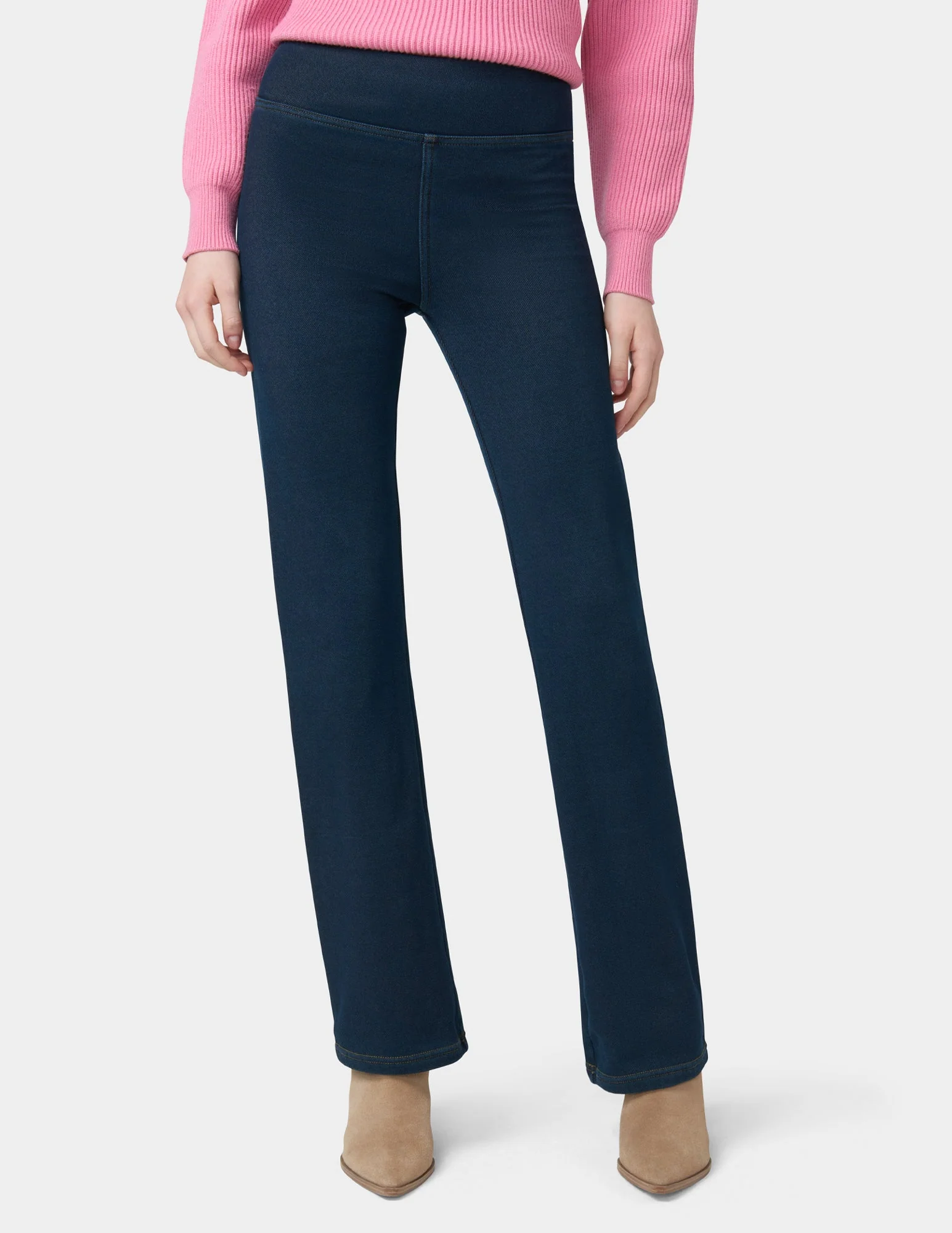 Plush Lined Denim Bootcut Legging