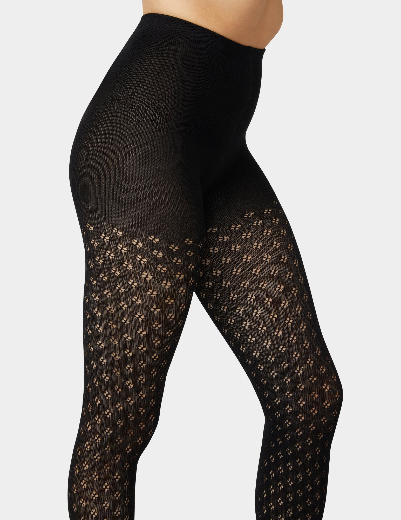 Pointelle Diamond Sweater Tight - Image 2