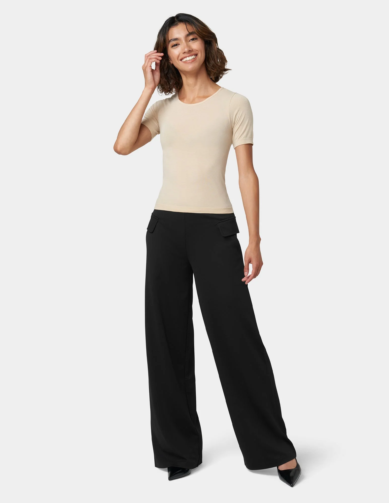 Ponte Wide Leg Pant - Image 7