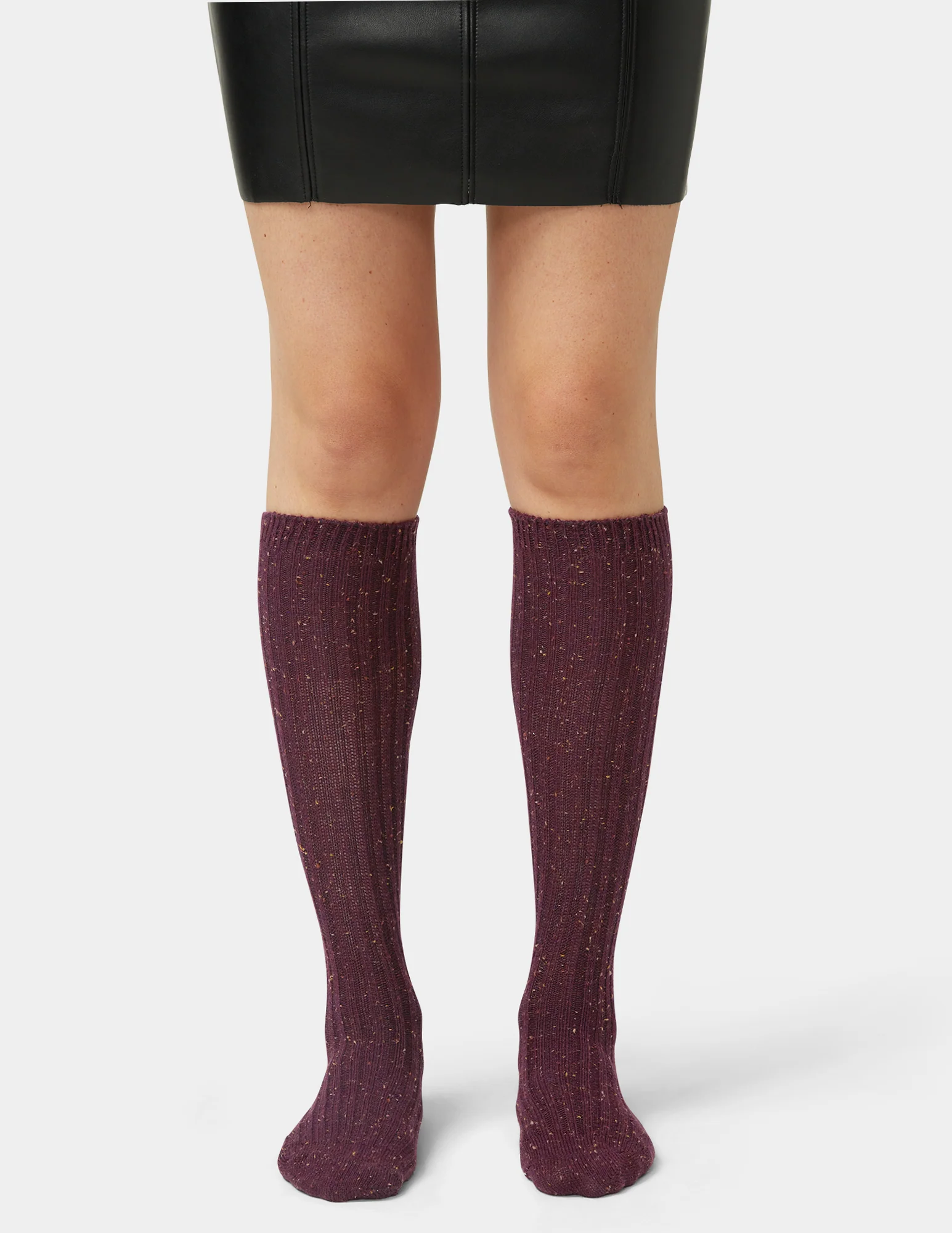 Ribbed Tweed Knee Sock - Image 5