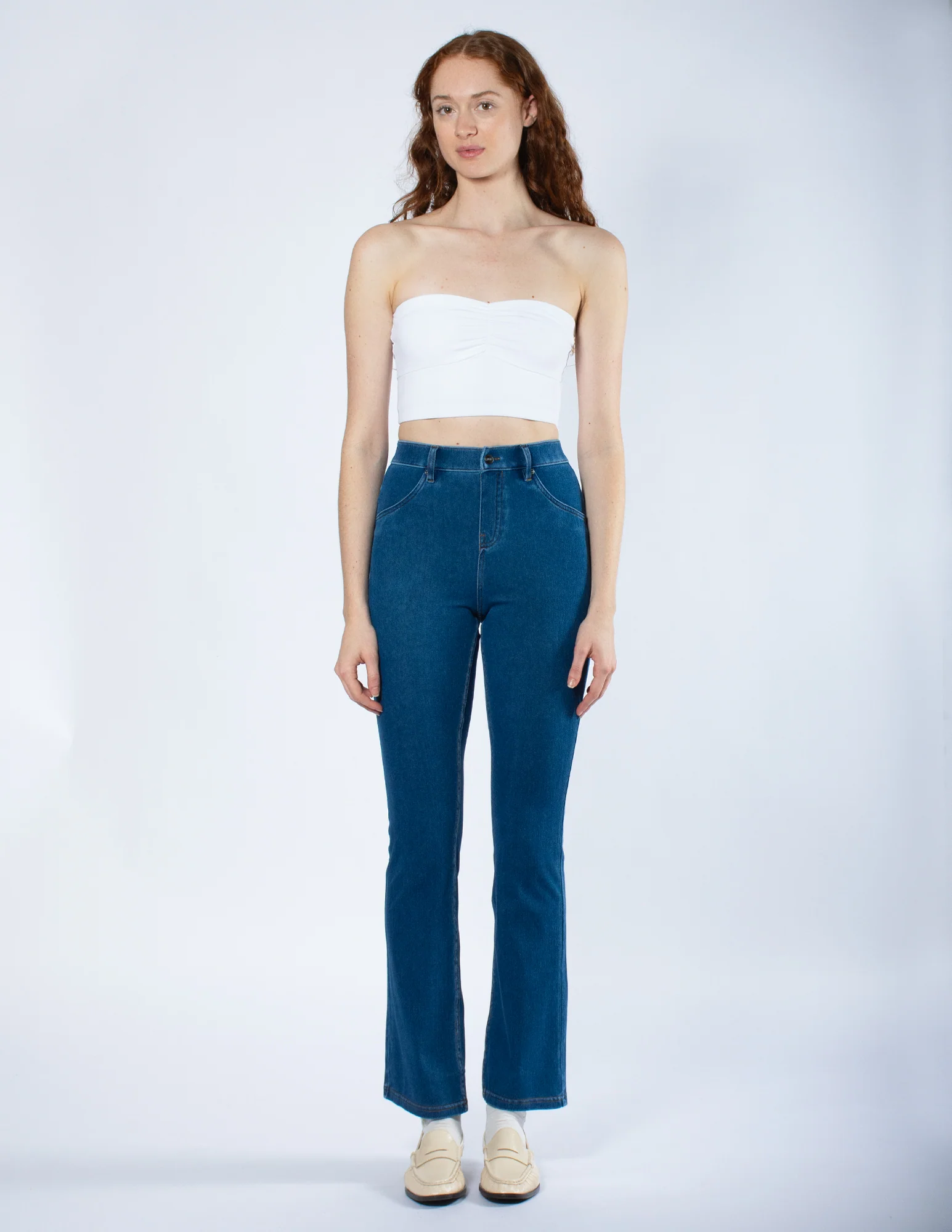 Ruched Blackout Cotton Midriff Bandeau - Image 2