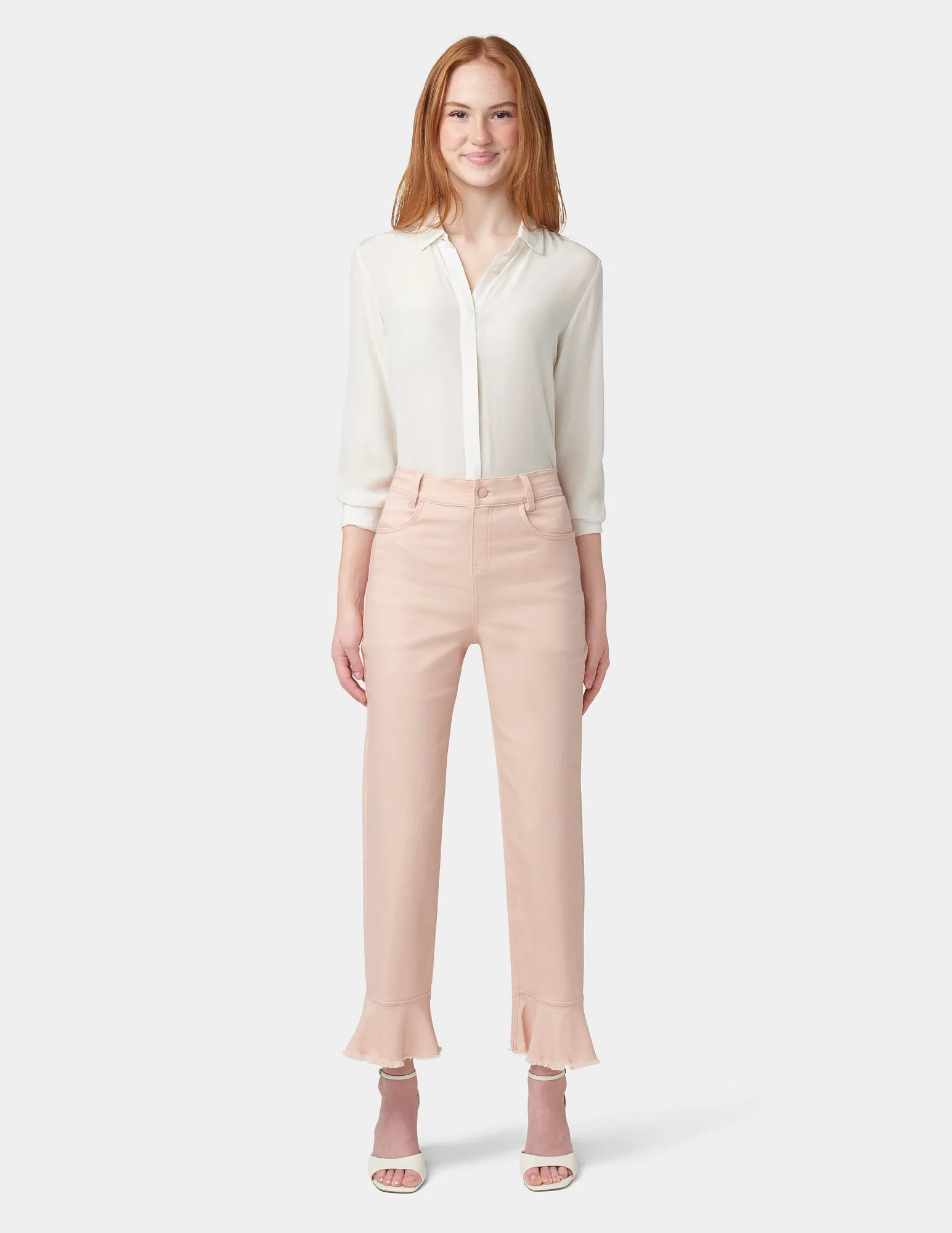 Ruffle Hem Denim Skimmer - Image 2