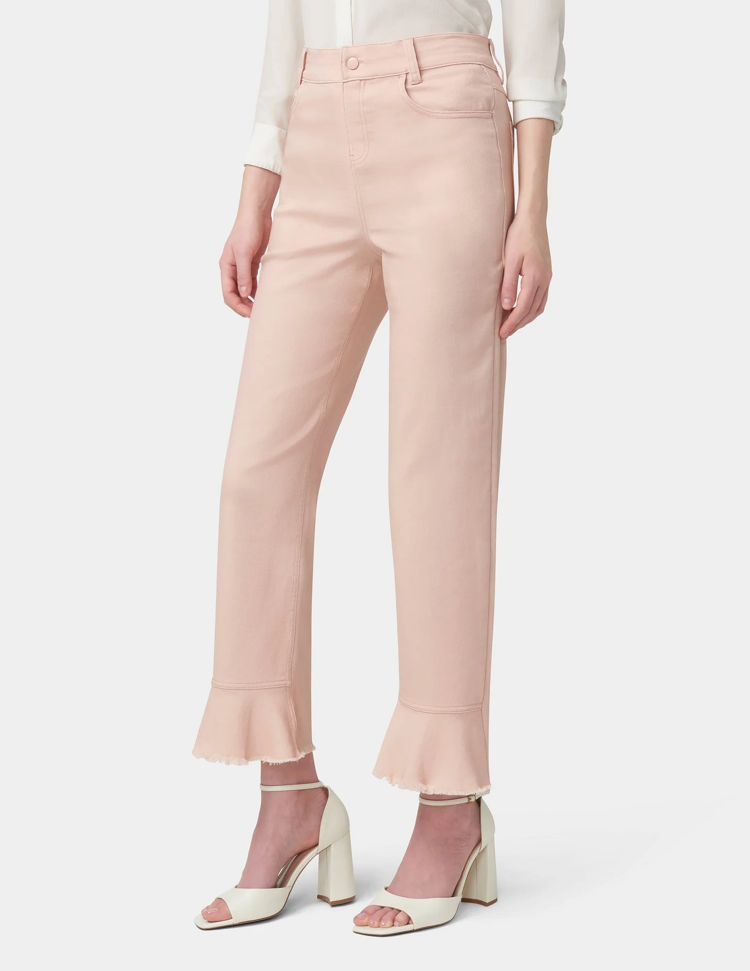 Ruffle Hem Denim Skimmer - Image 4