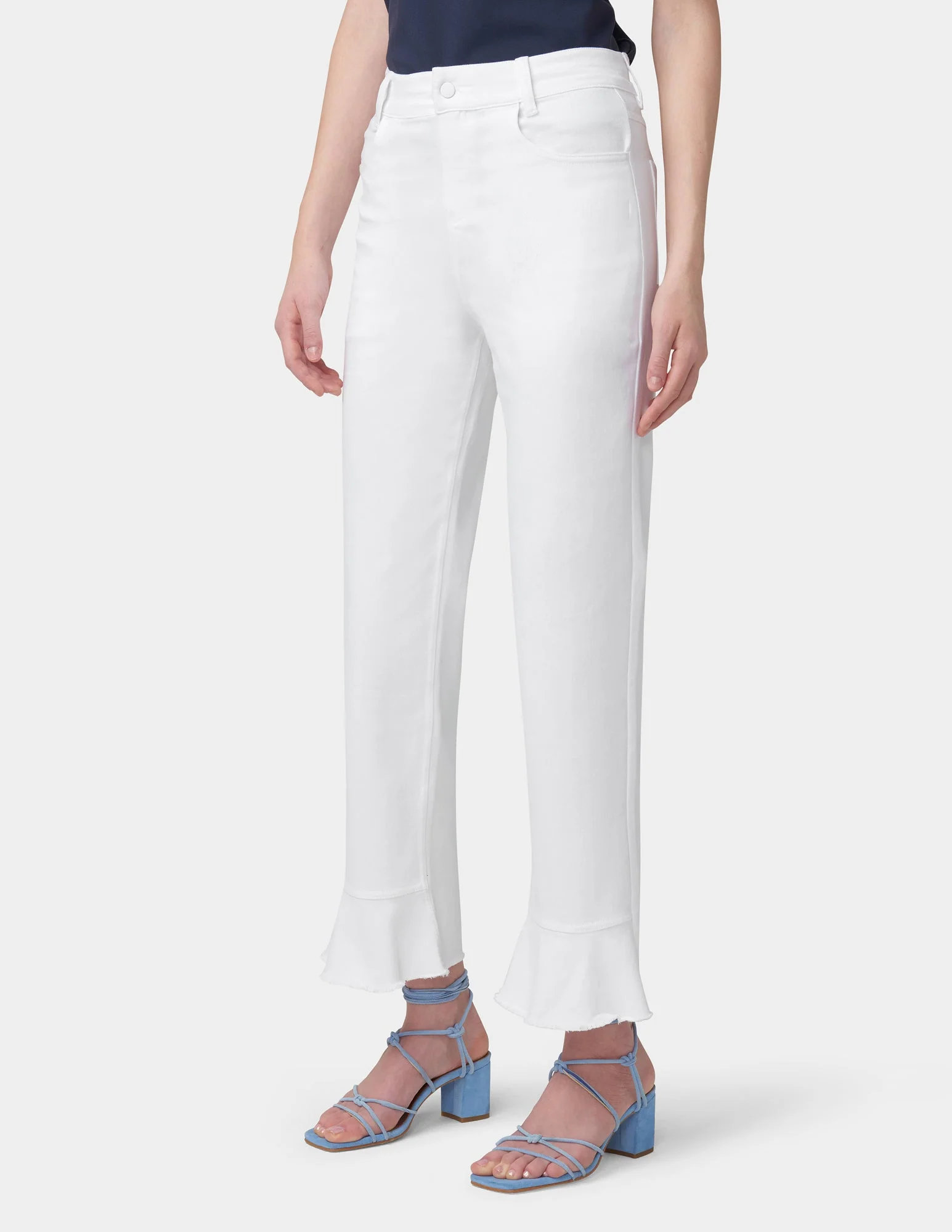Ruffle Hem Denim Skimmer - Image 4
