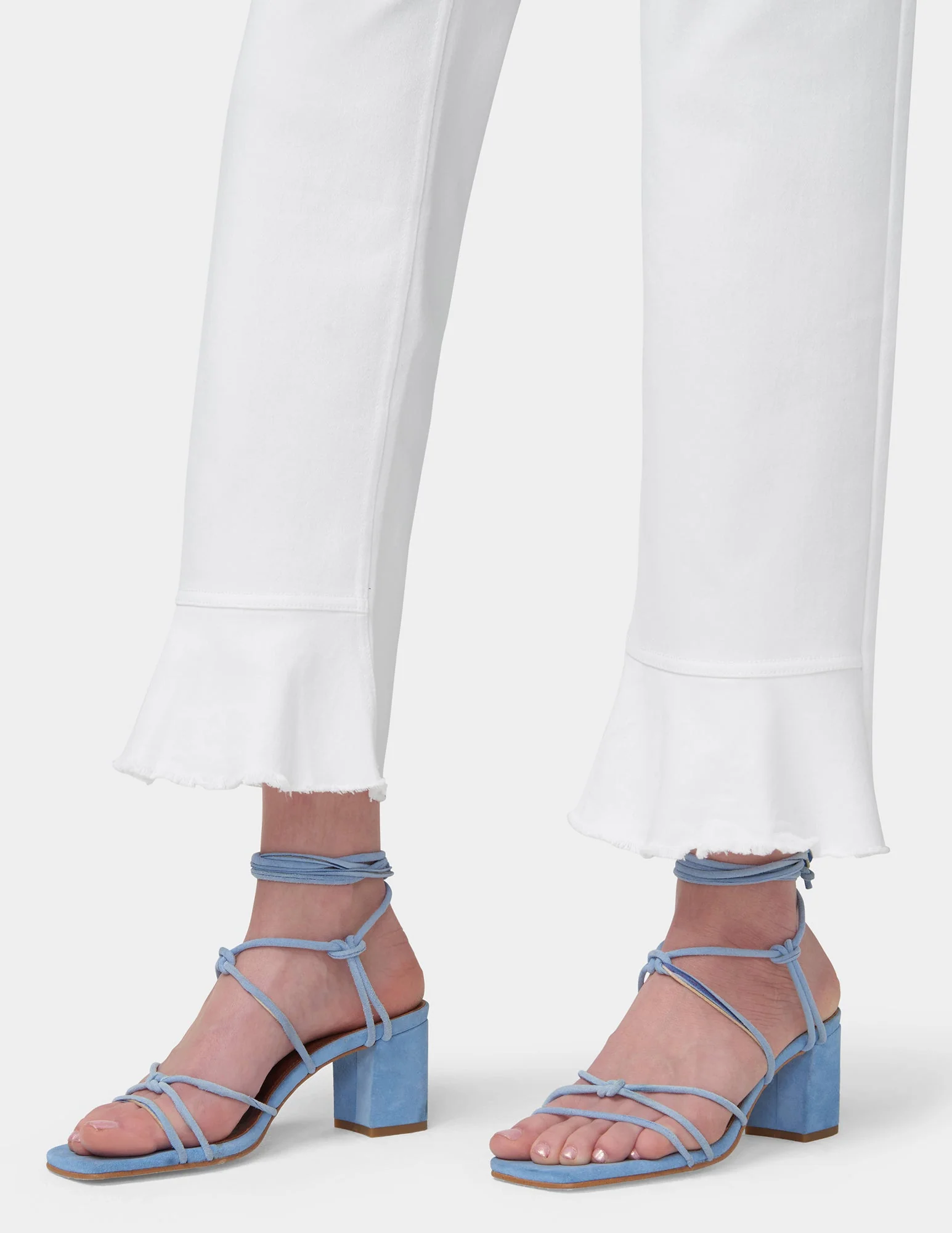 Ruffle Hem Denim Skimmer - Image 6