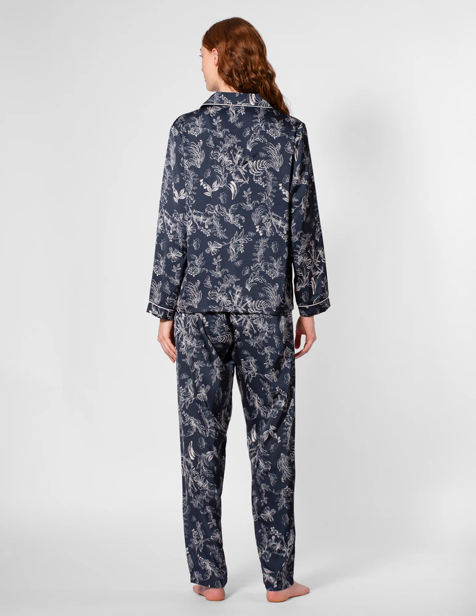Floral Satin PJ Set - Image 2