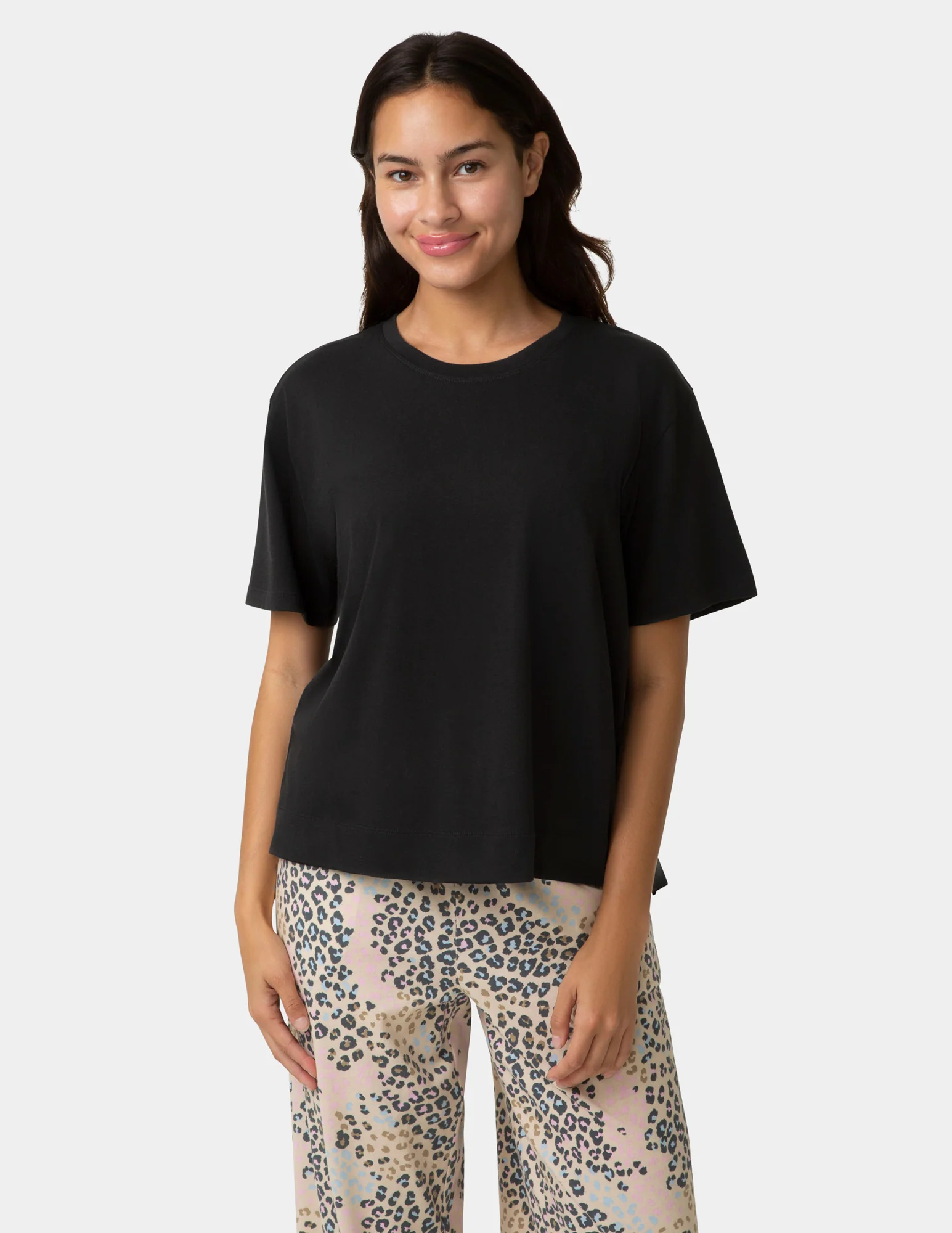 Short Sleeve Cotton Candied Boxy PJ Tee