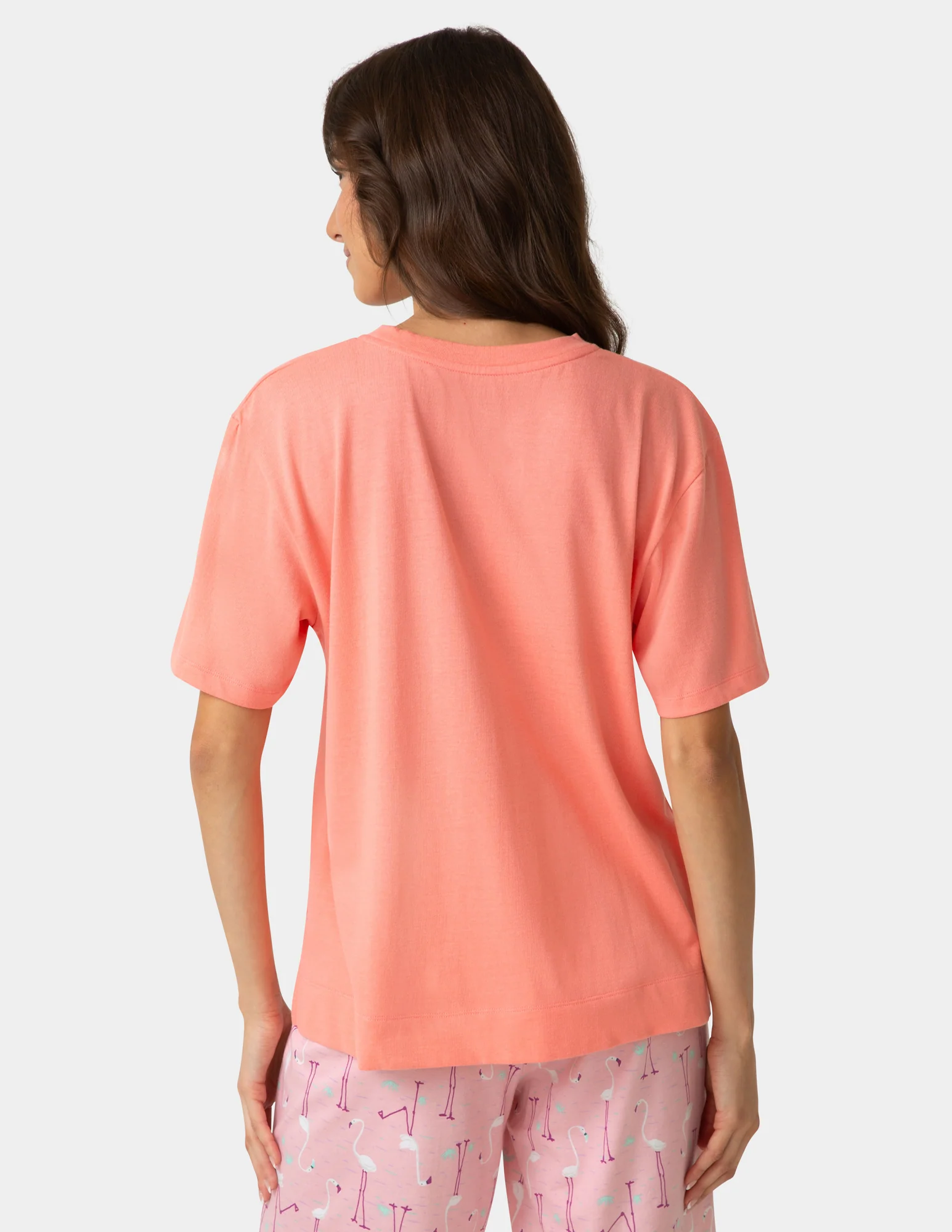 Short Sleeve Cotton Candied Boxy PJ Tee - Image 3