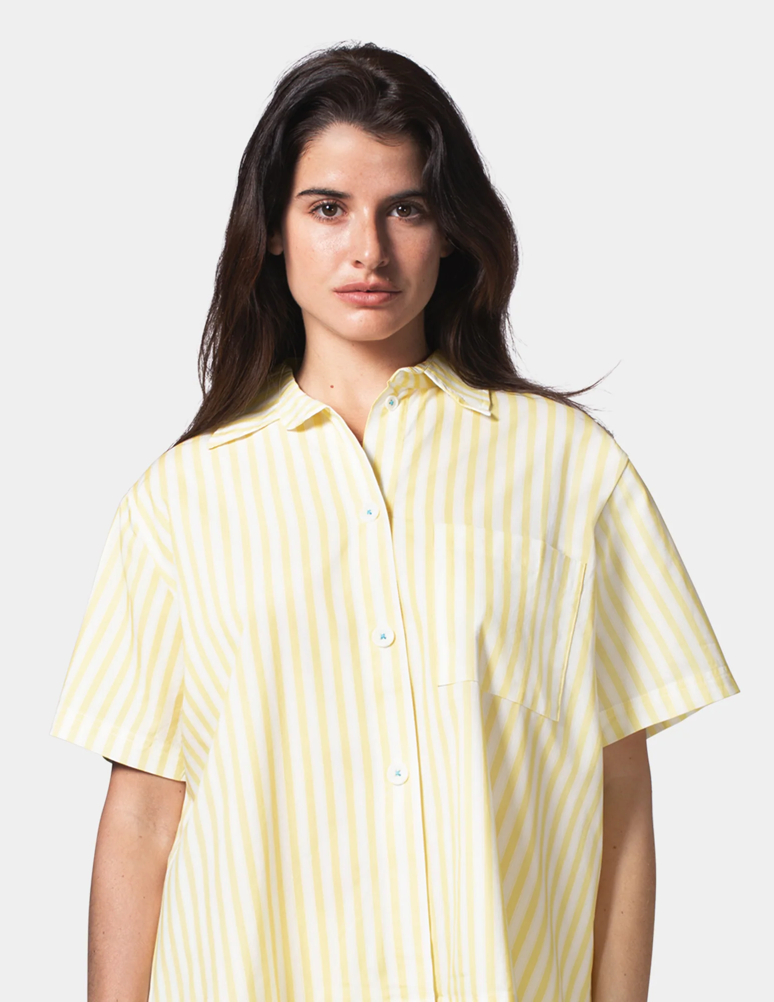 Short Sleeve Poplin Camp PJ Top - Image 4