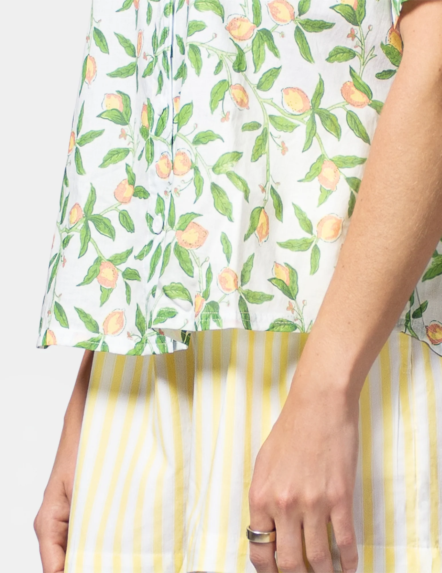 Short Sleeve Voile Camp PJ Top - Image 3