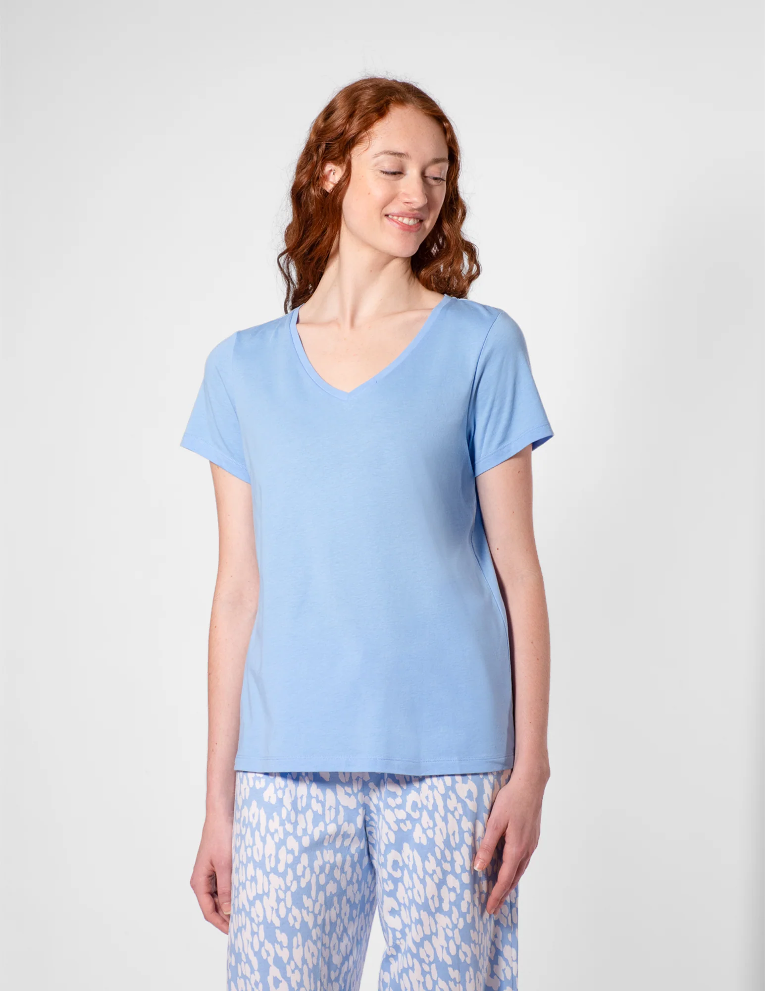 SleepWell V-Neck Short Sleeve Tee