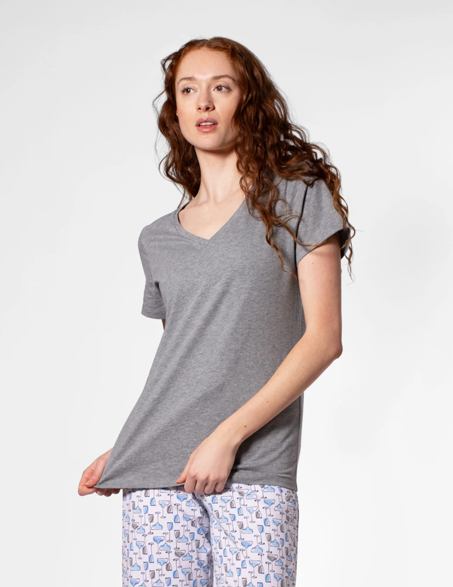SleepWell V-Neck Short Sleeve Tee