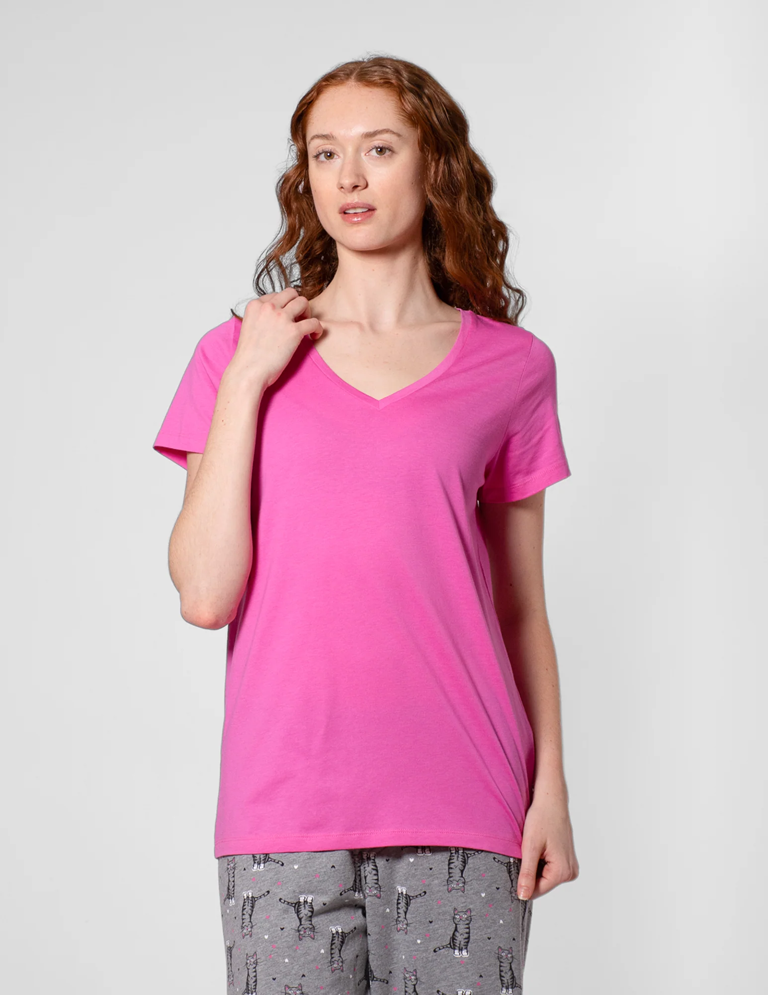 SleepWell V-Neck Short Sleeve Tee