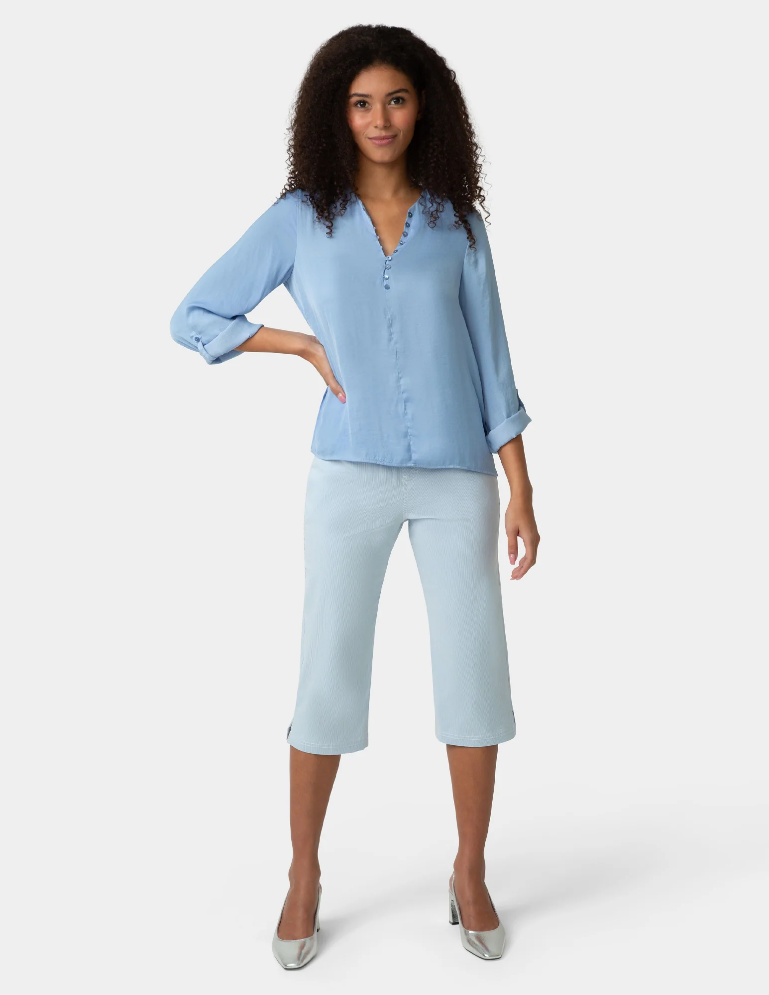 Spring Stripe Pedal Pusher - Image 2