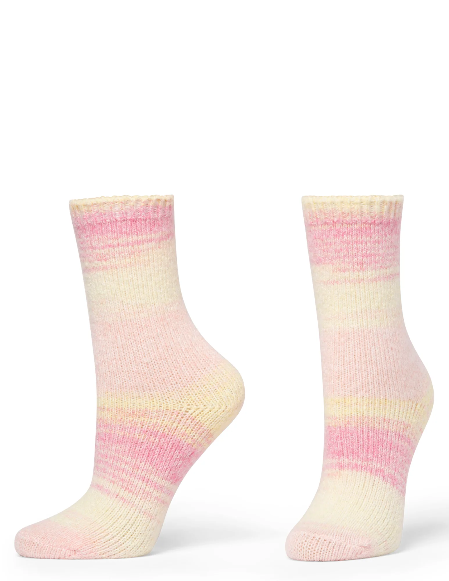 Striped Tweed Cozy Crew Sock 2 Pair Pack - Image 3