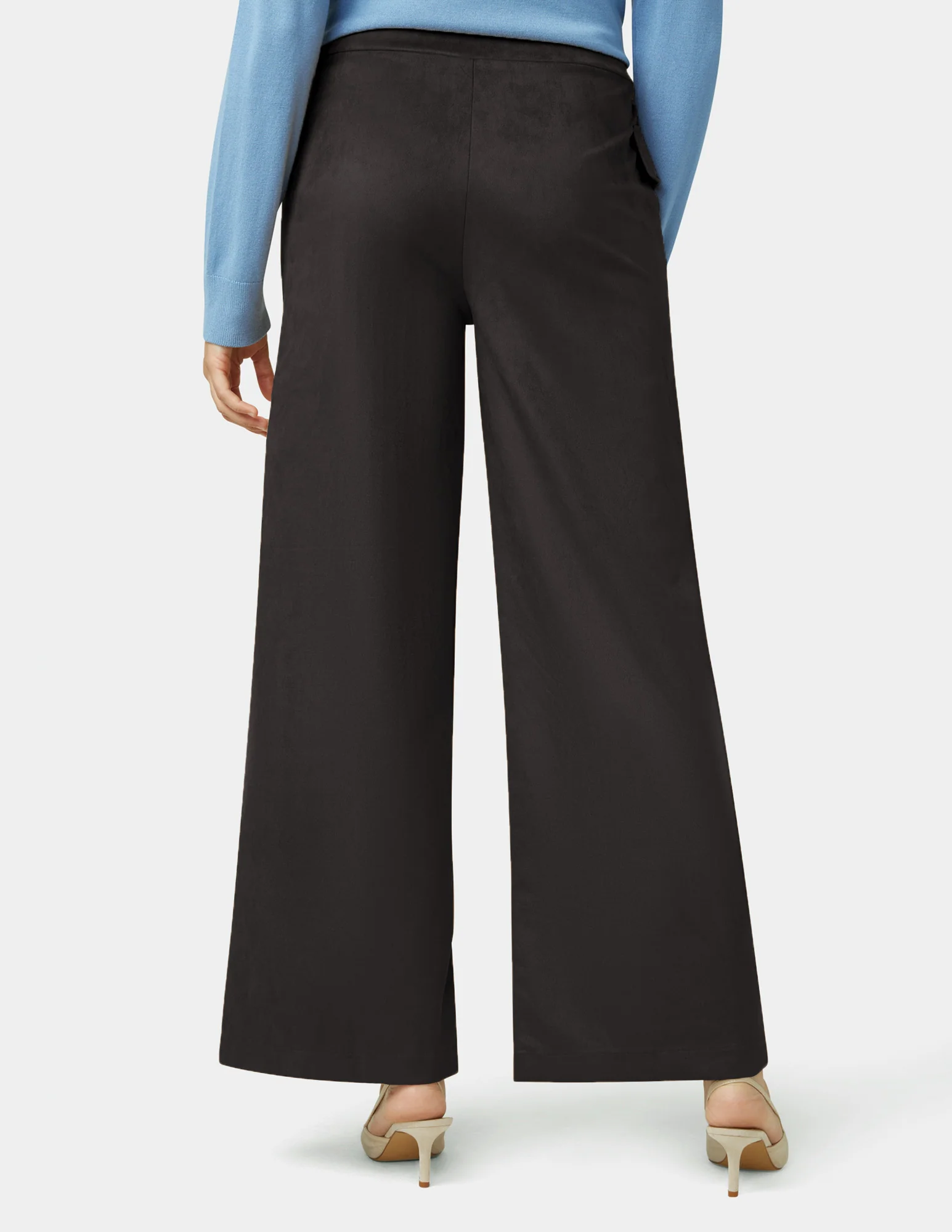 Suede Wide Leg Pant - Image 3
