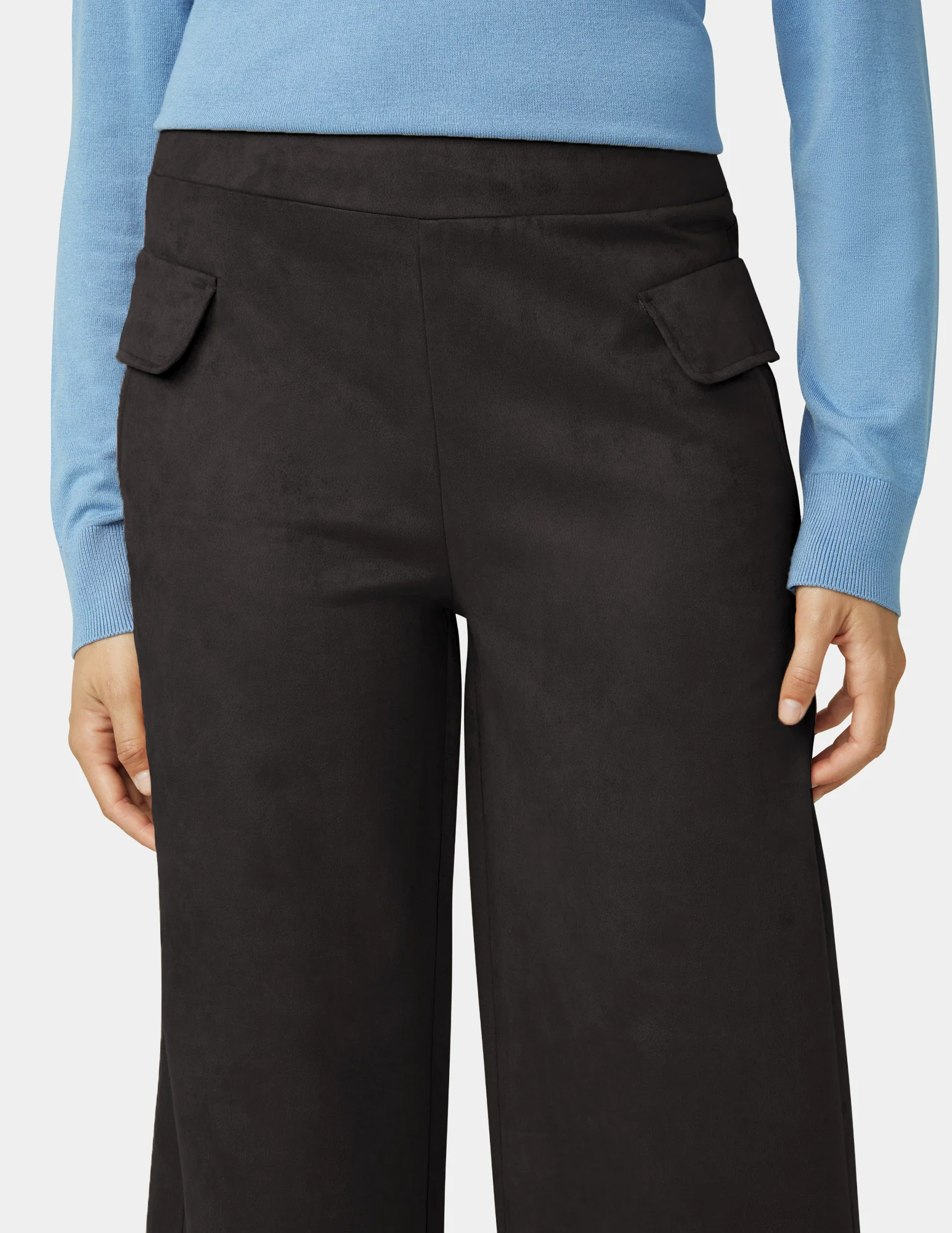 Suede Wide Leg Pant - Image 5