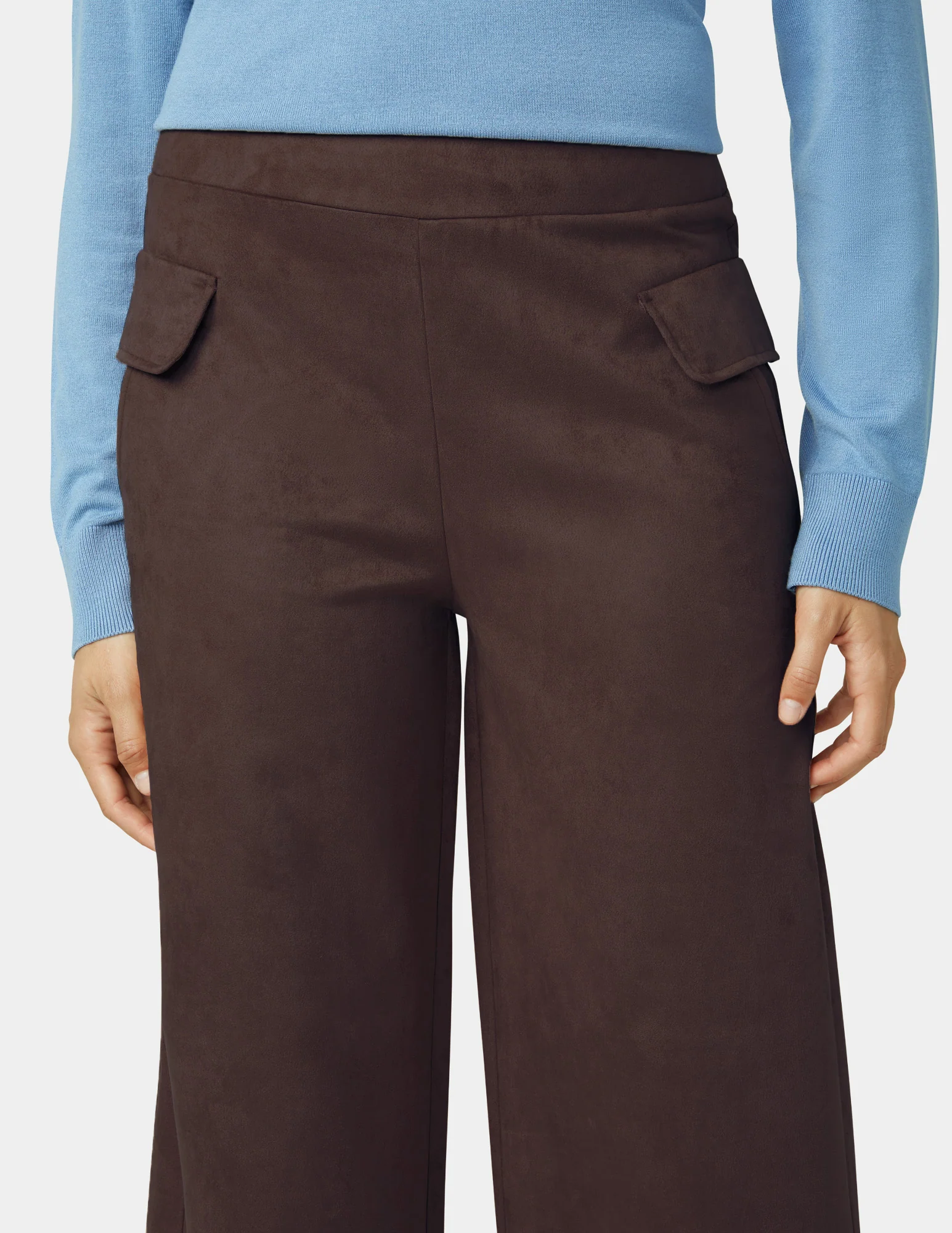 Suede Wide Leg Pant - Image 5