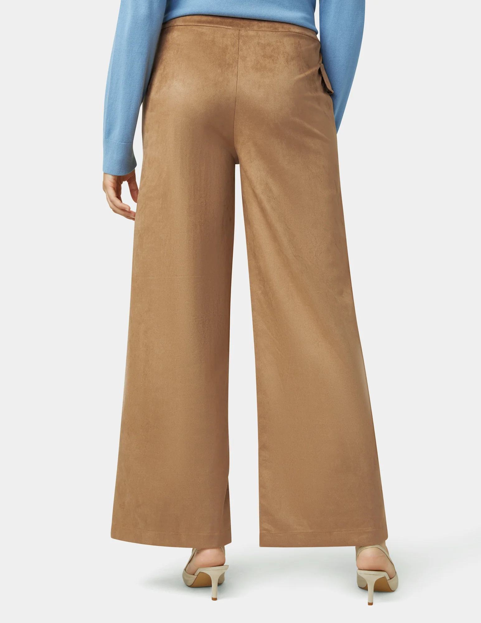 Suede Wide Leg Pant - Image 3