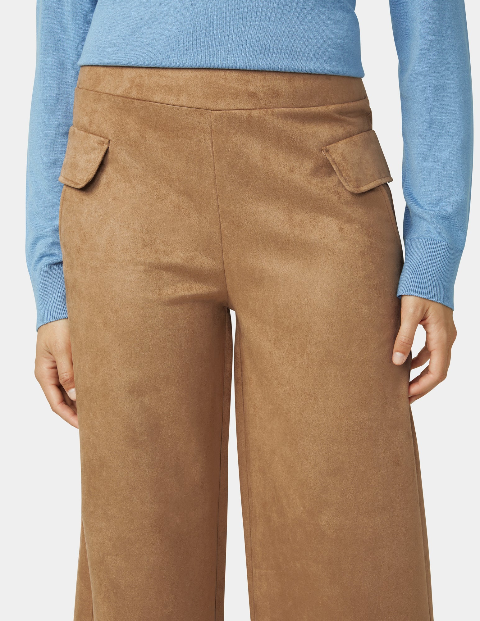 Suede Wide Leg Pant - Image 5