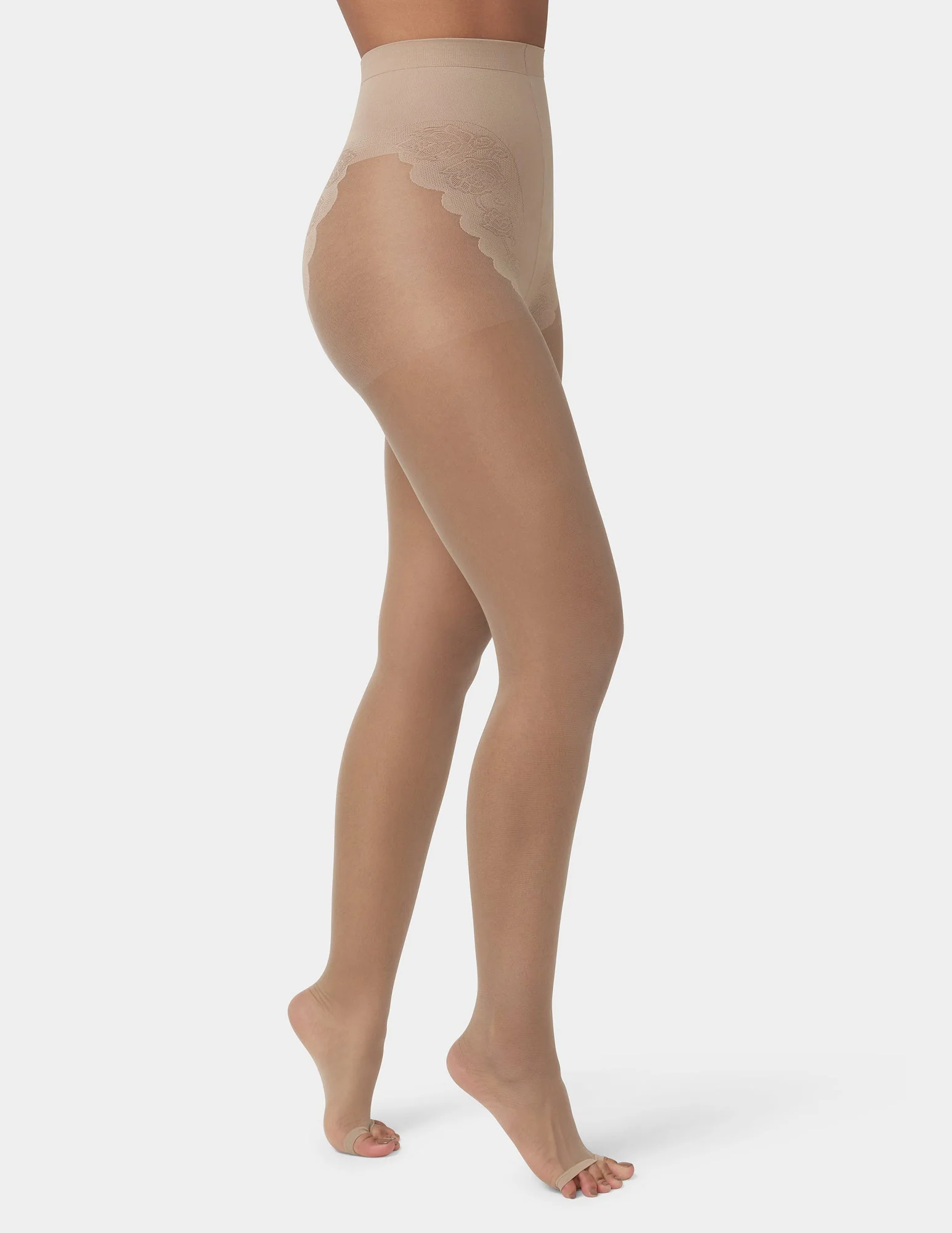 Toeless Control Top Pantyhose