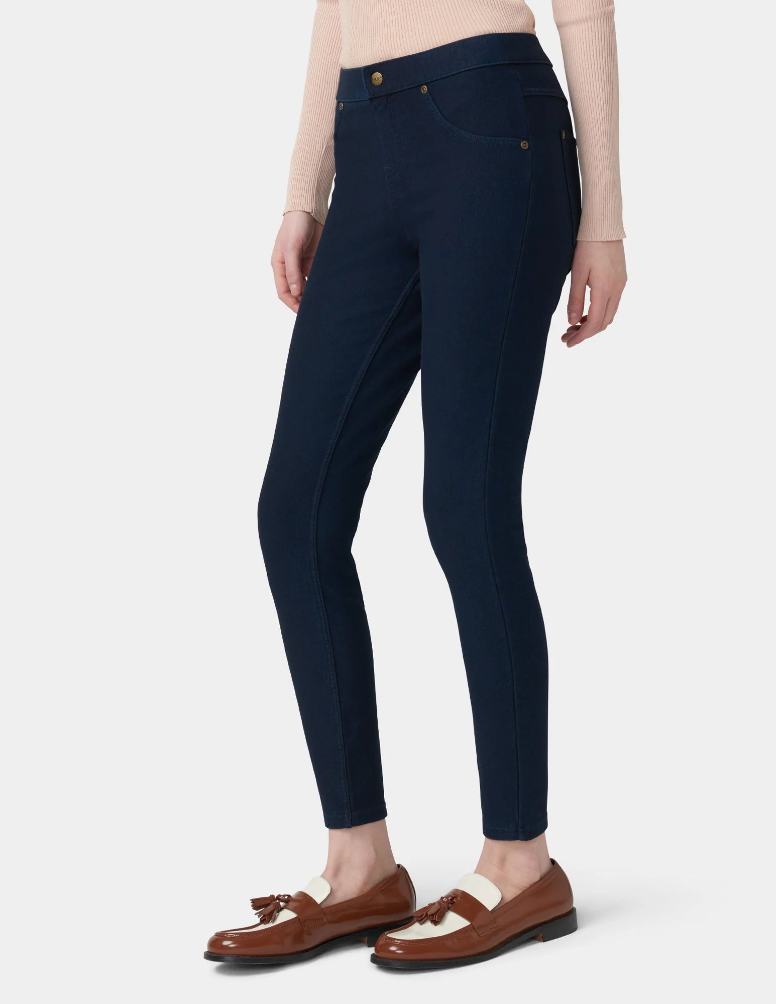 Ultra Soft Fleece Lined Denim Leggings - Image 4